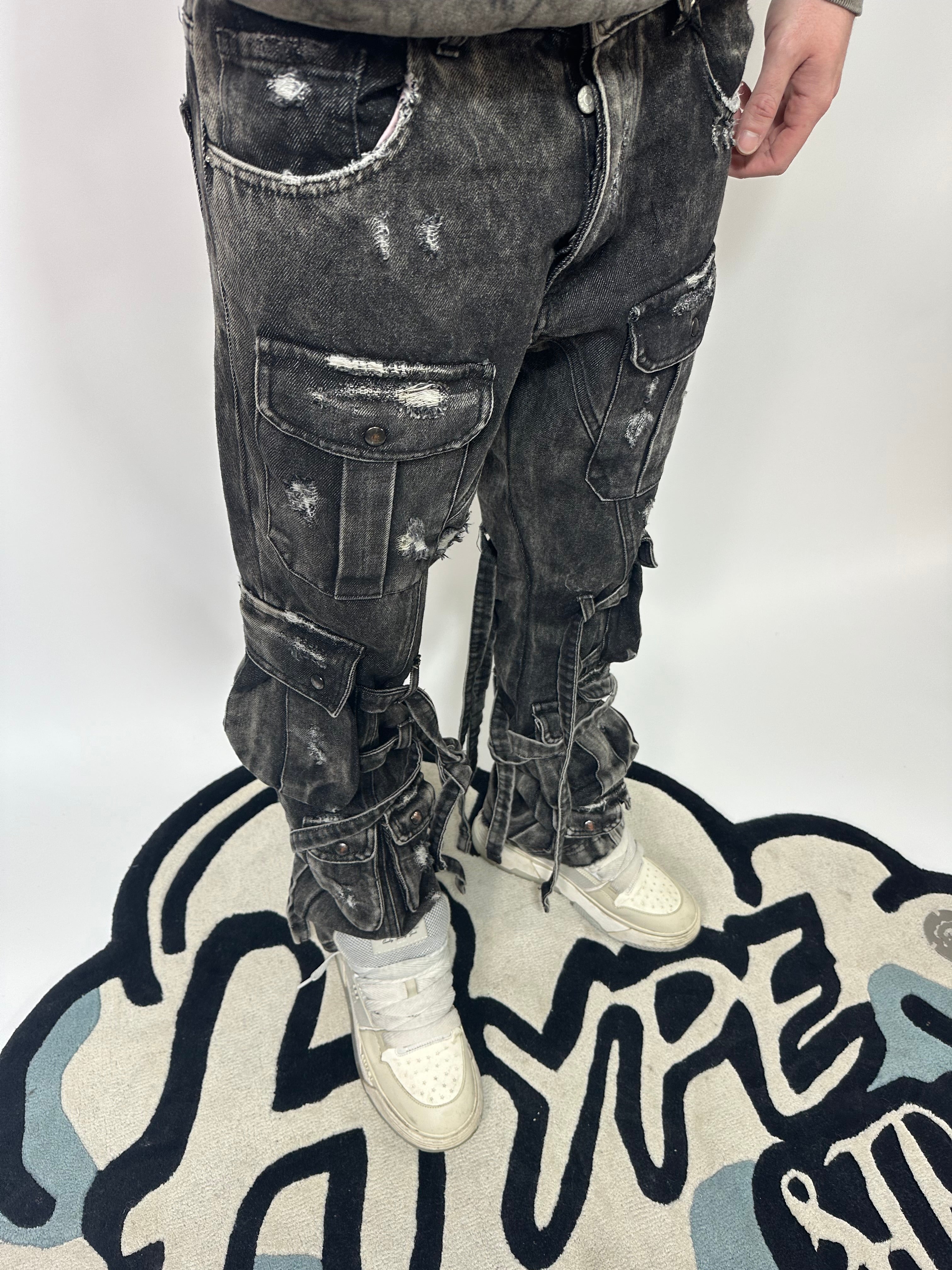 JEANS Flare Multicargo Warrior CIANOTIC 20030
