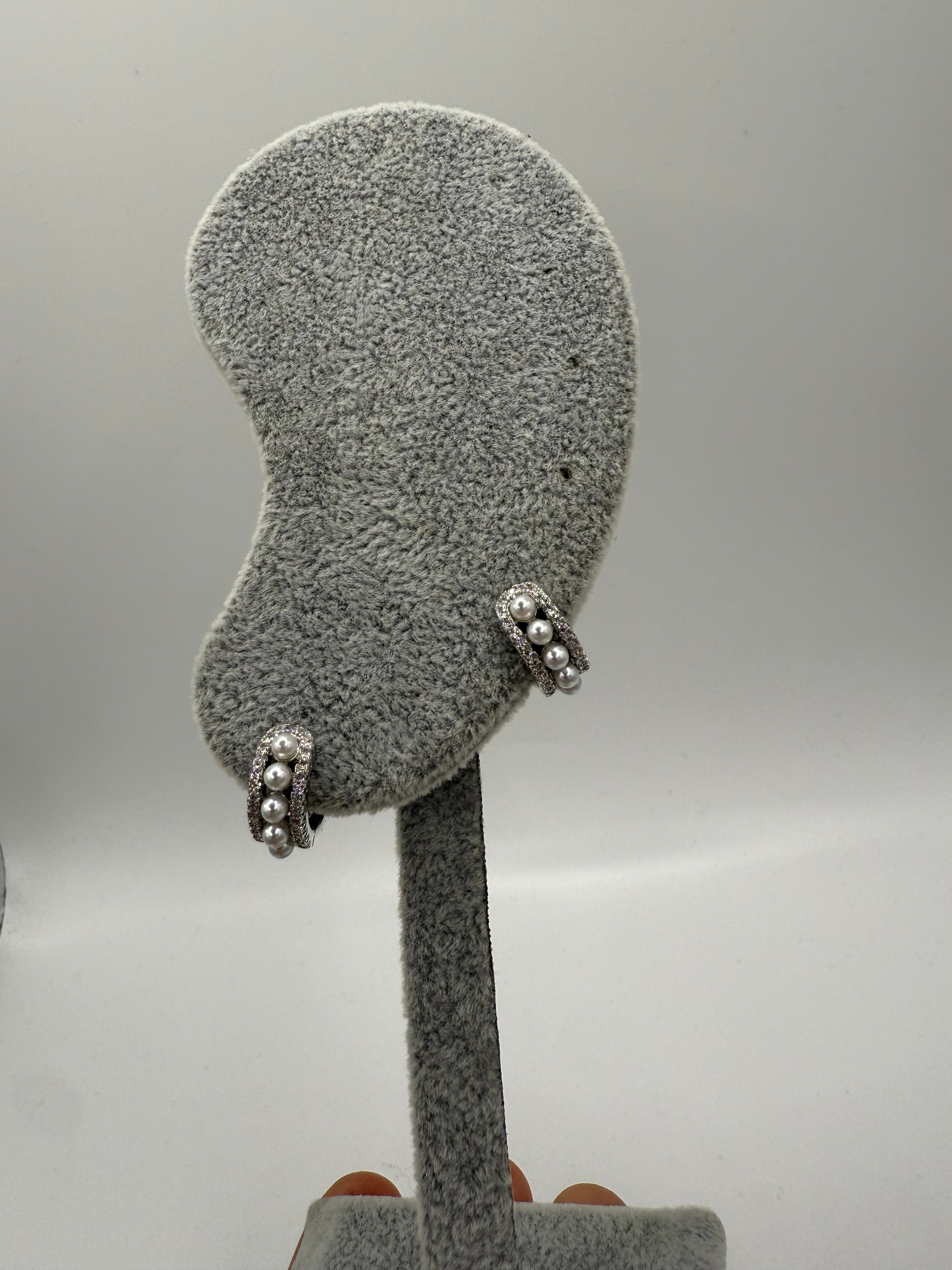 ORECCHINI PERLA color Argento