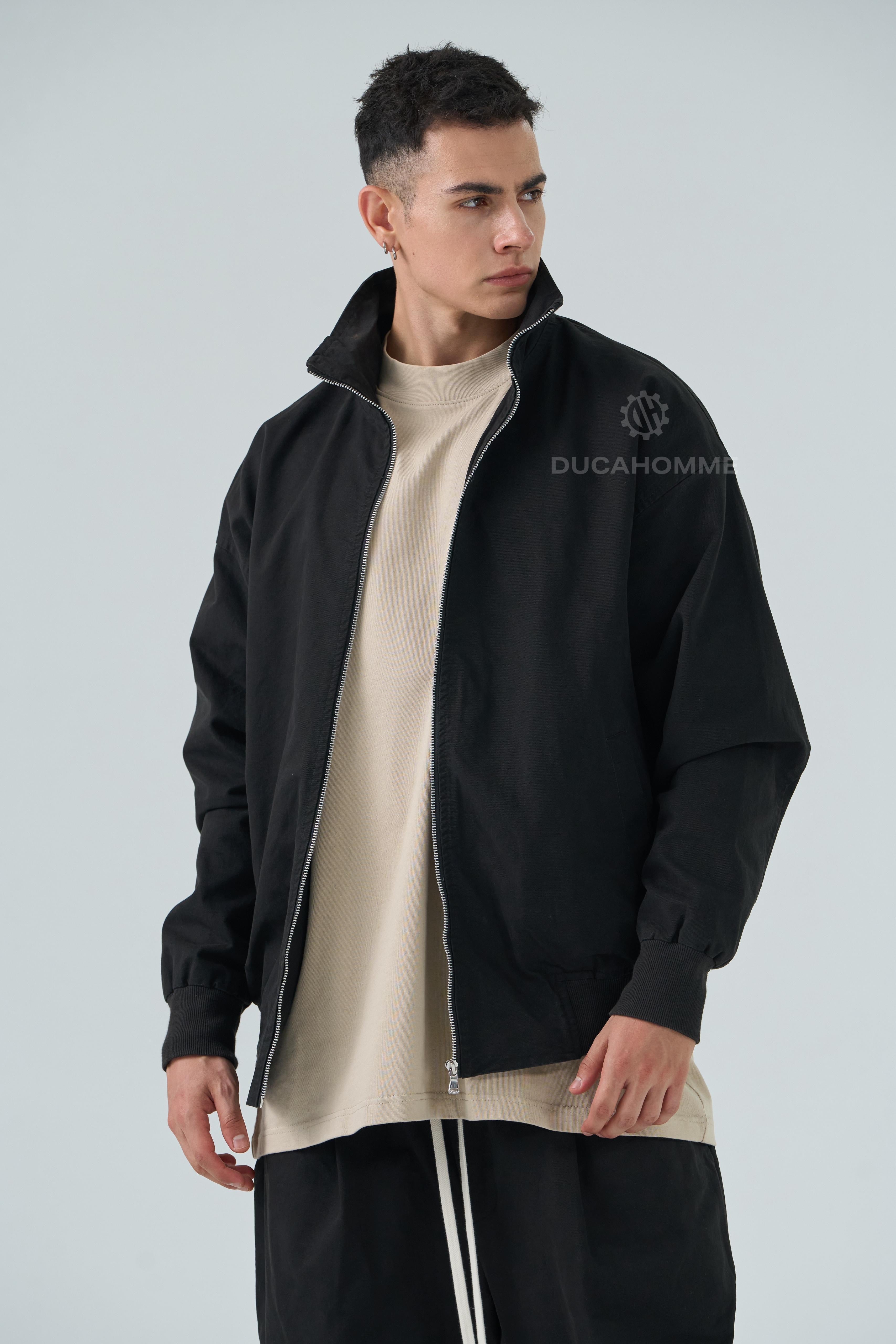 Felpa Collo Alto Sartoriale Nera