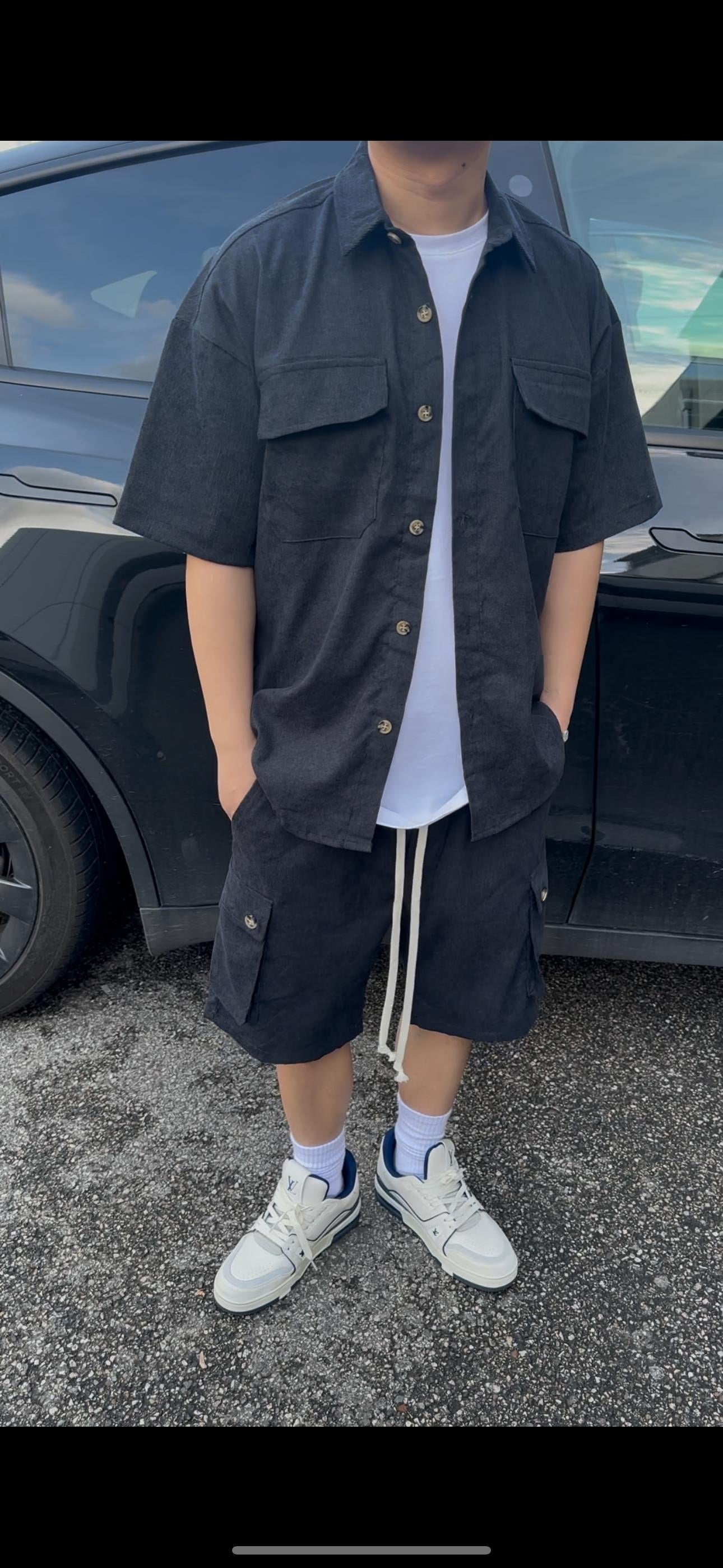 Coordinato MilleRighe Nero
