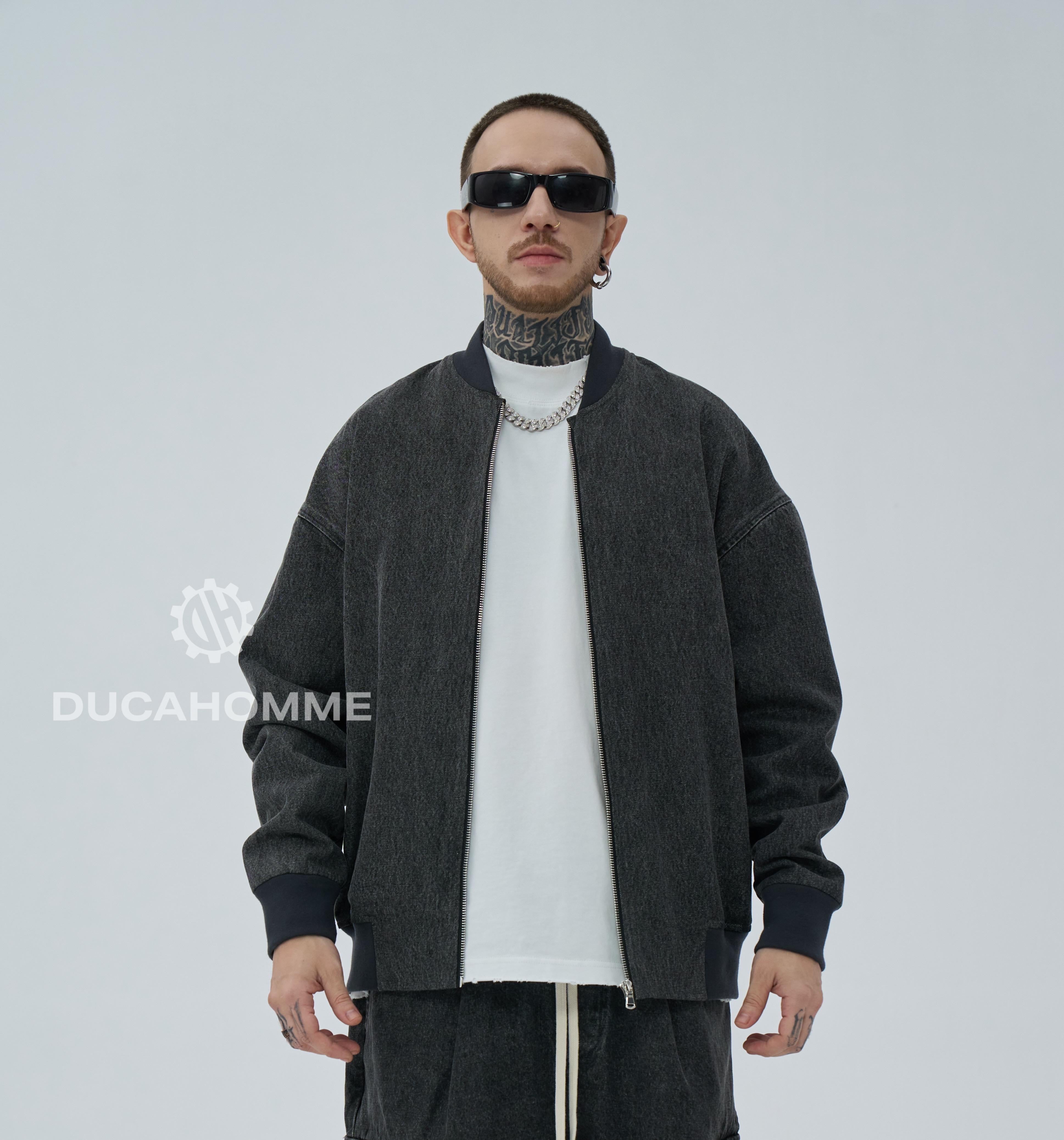 Coordinato Effetto Jeans Grigio