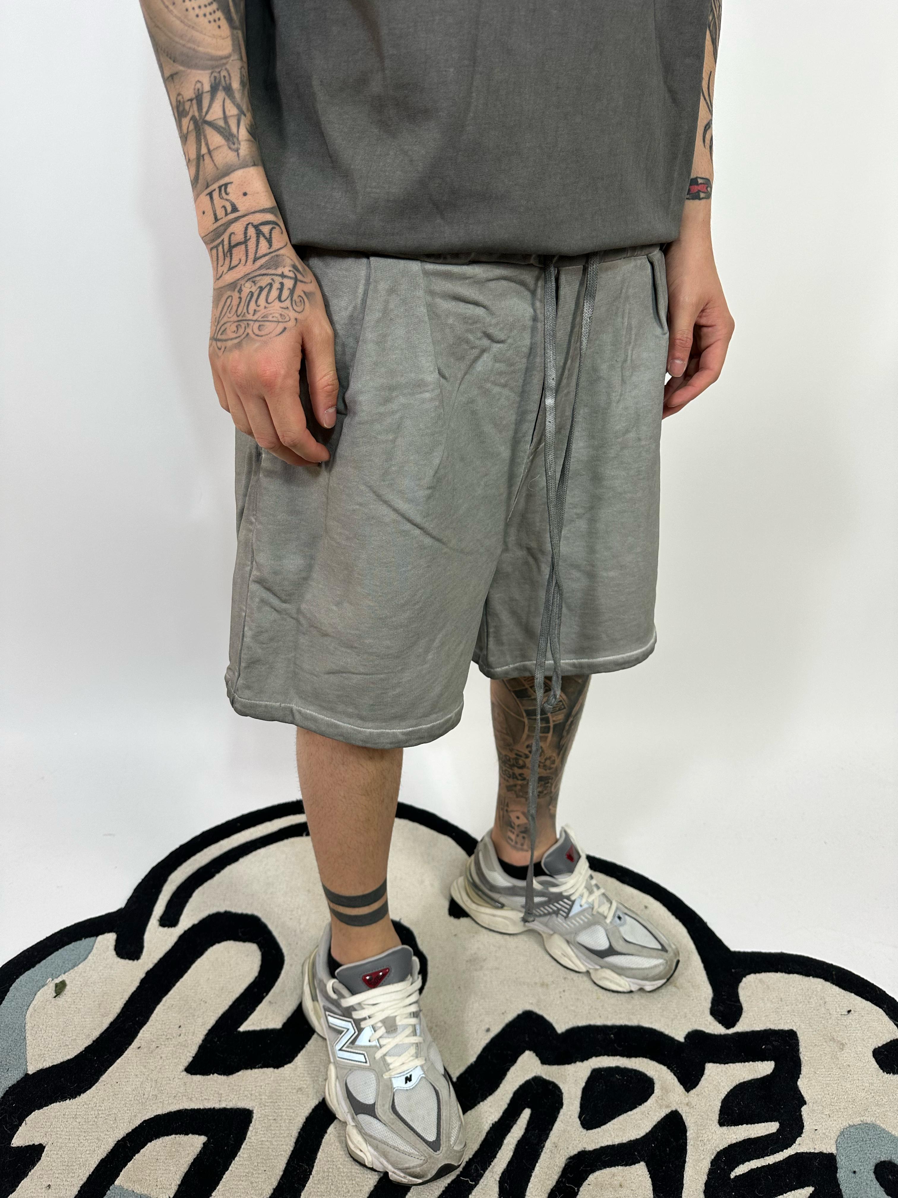 Pantaloncino Cotone Grigio