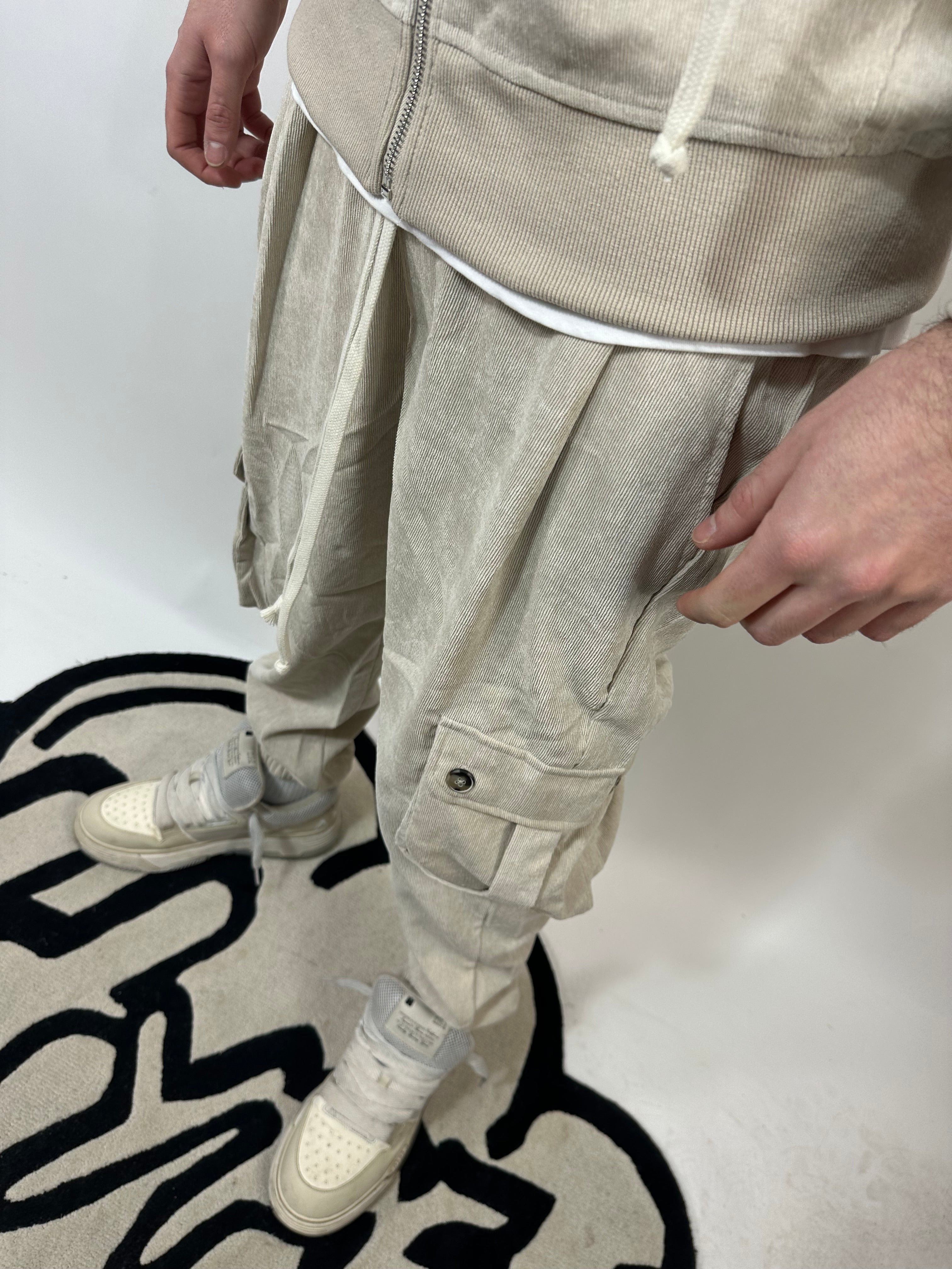 Completo Sartoriale Leggero a Costine Beige