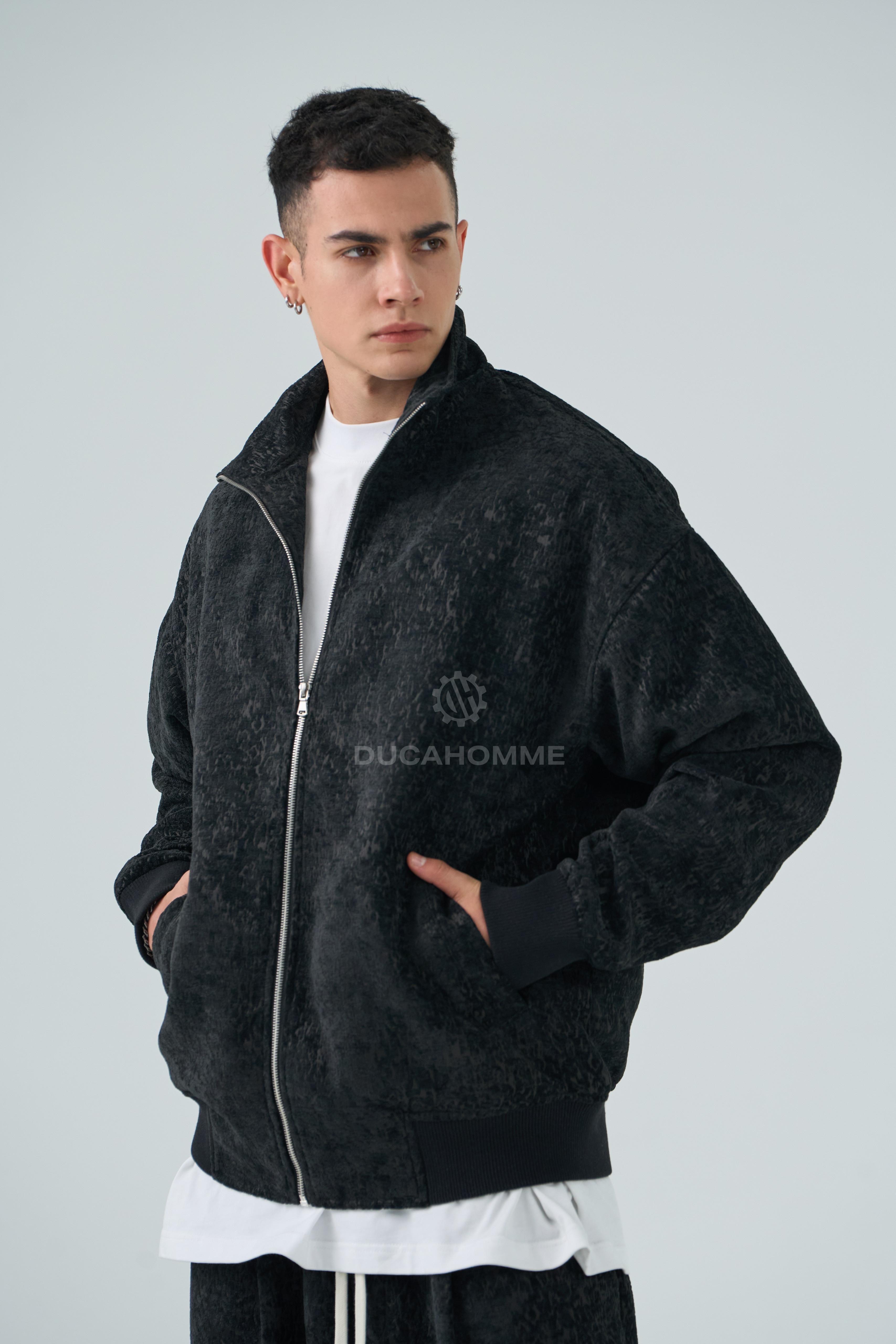 Completo Sartoriale Collo Alto Effetto Ciniglia