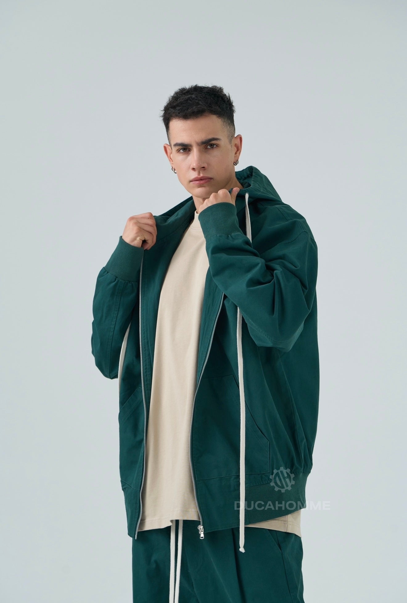 Felpa Sartoriale Verde Gucci