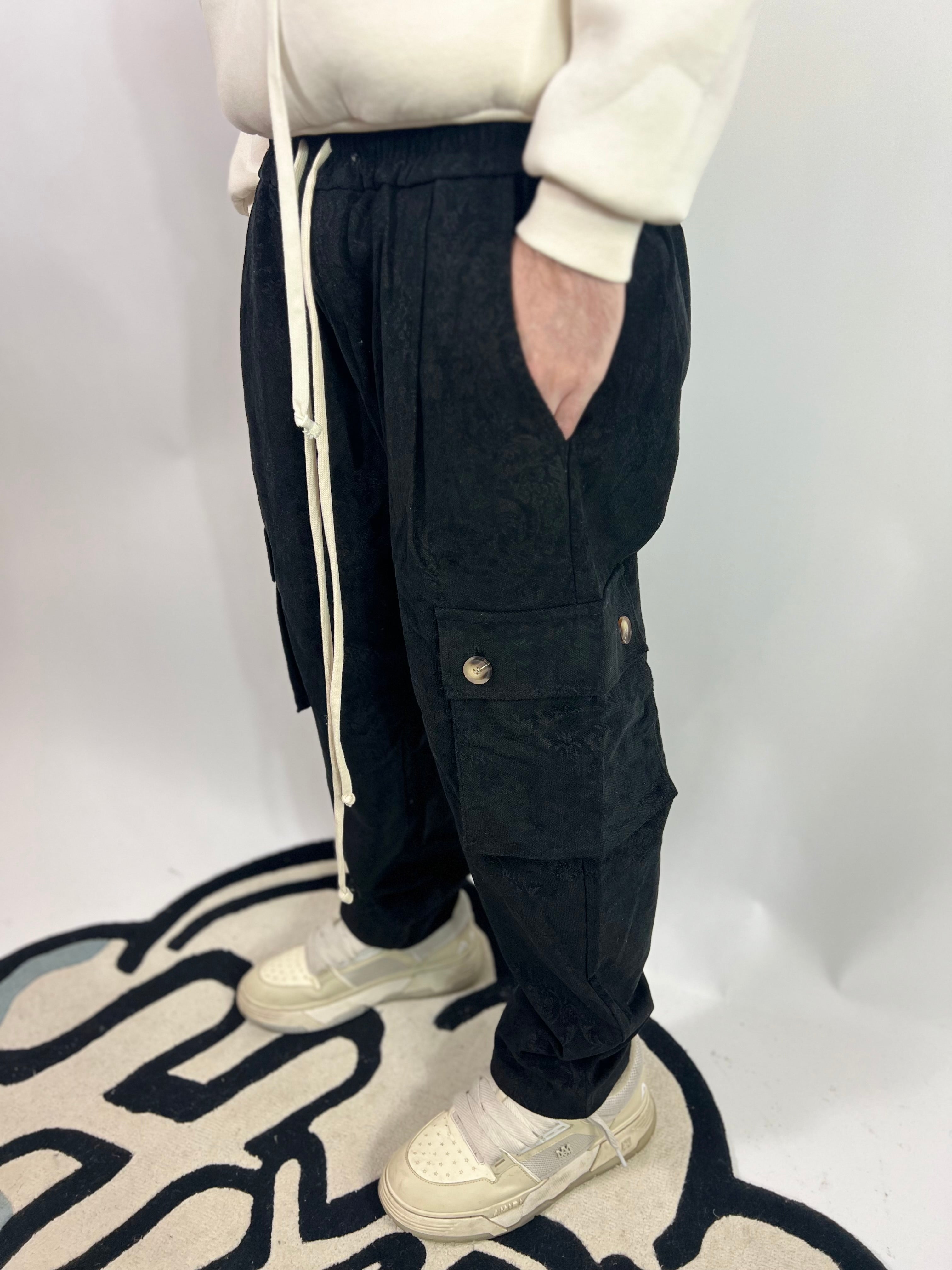 Pantalone Cargo Ricamato