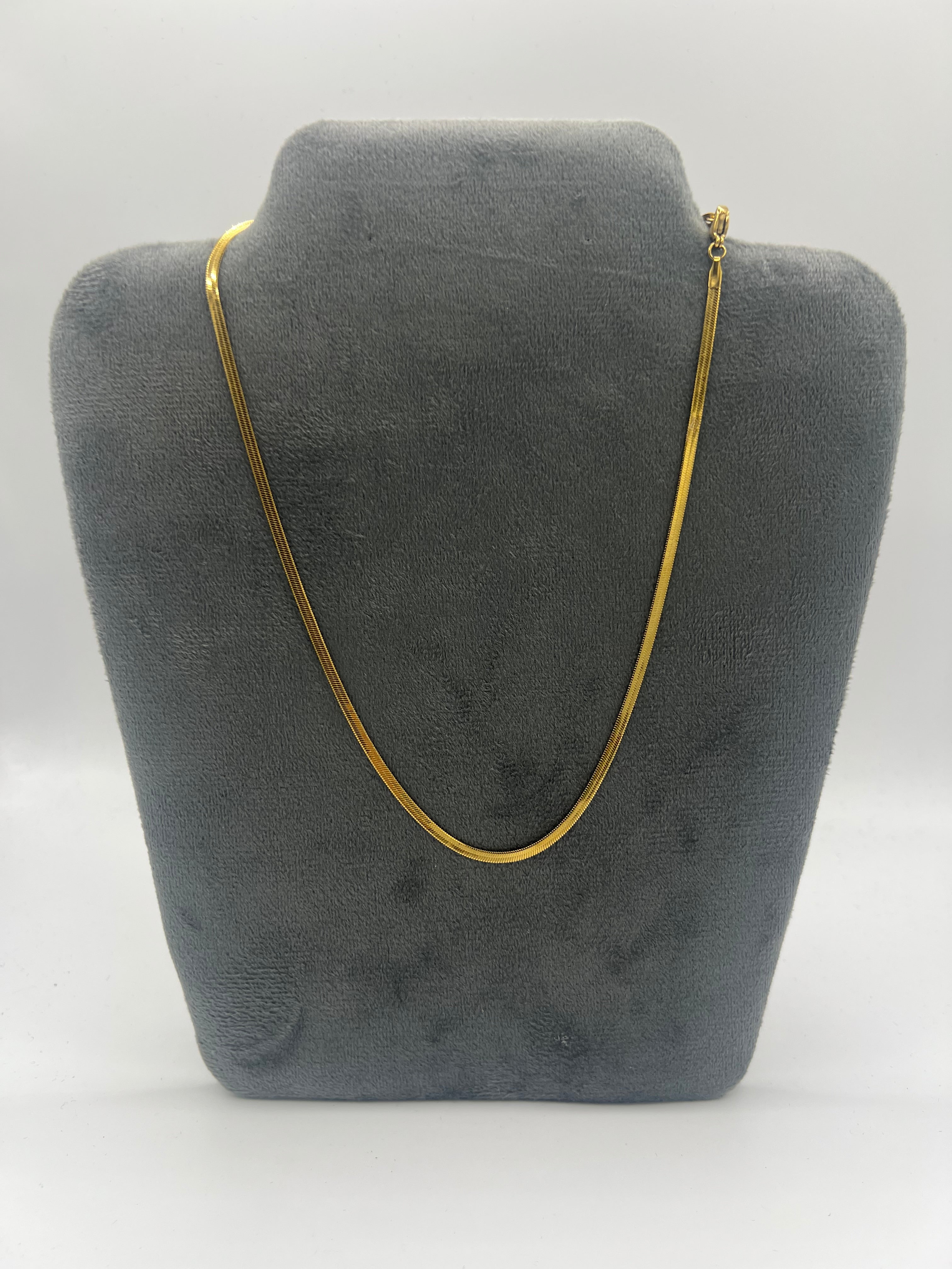 Collana maglia piatta