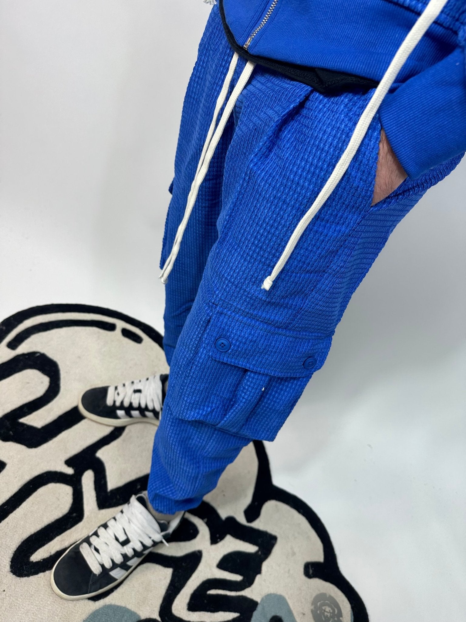 COMPLETO RICAMATO SARTORIALE BLU