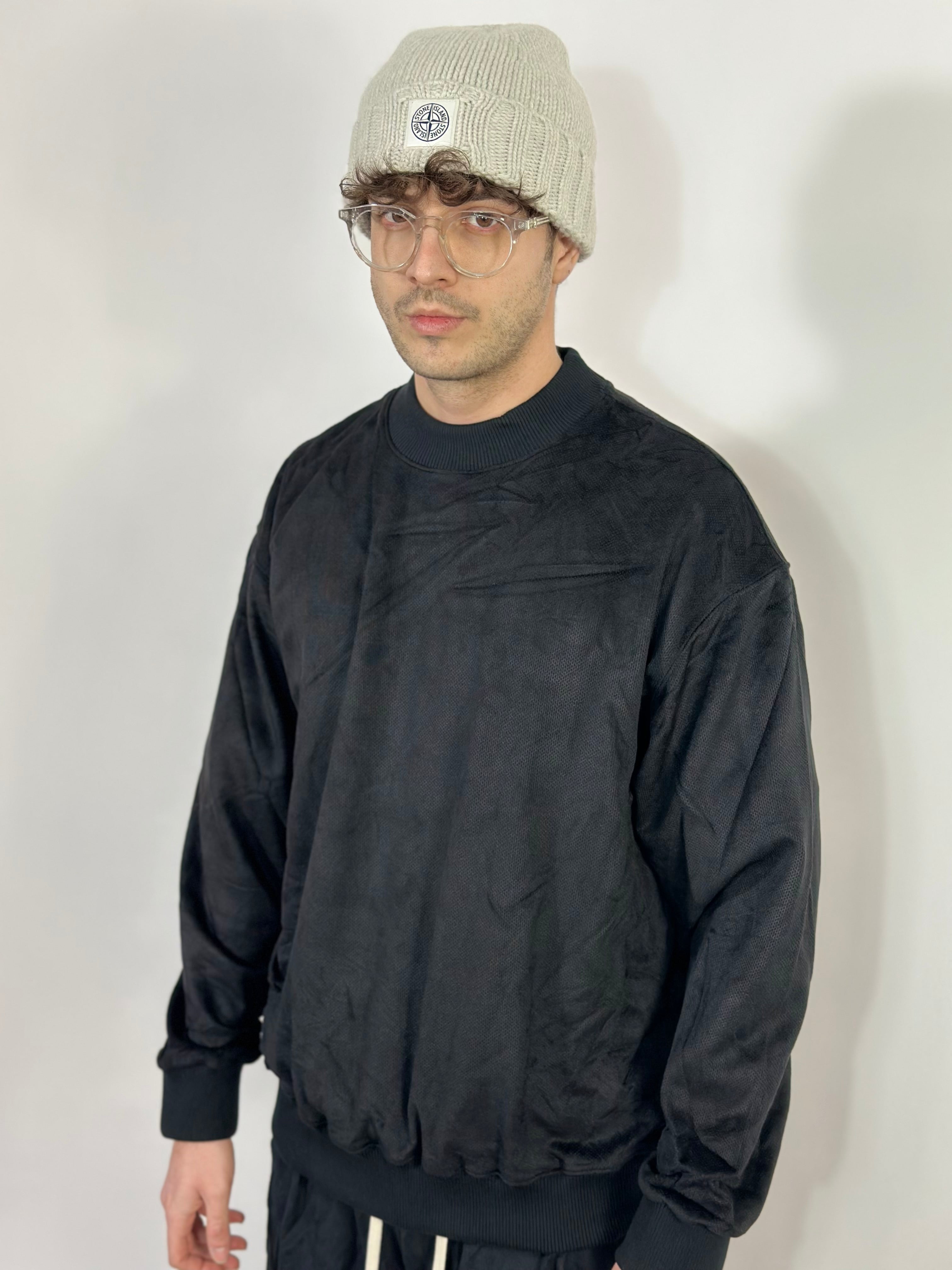 Completo Sartoriale MezzoCollo Ricamato Nero 844g