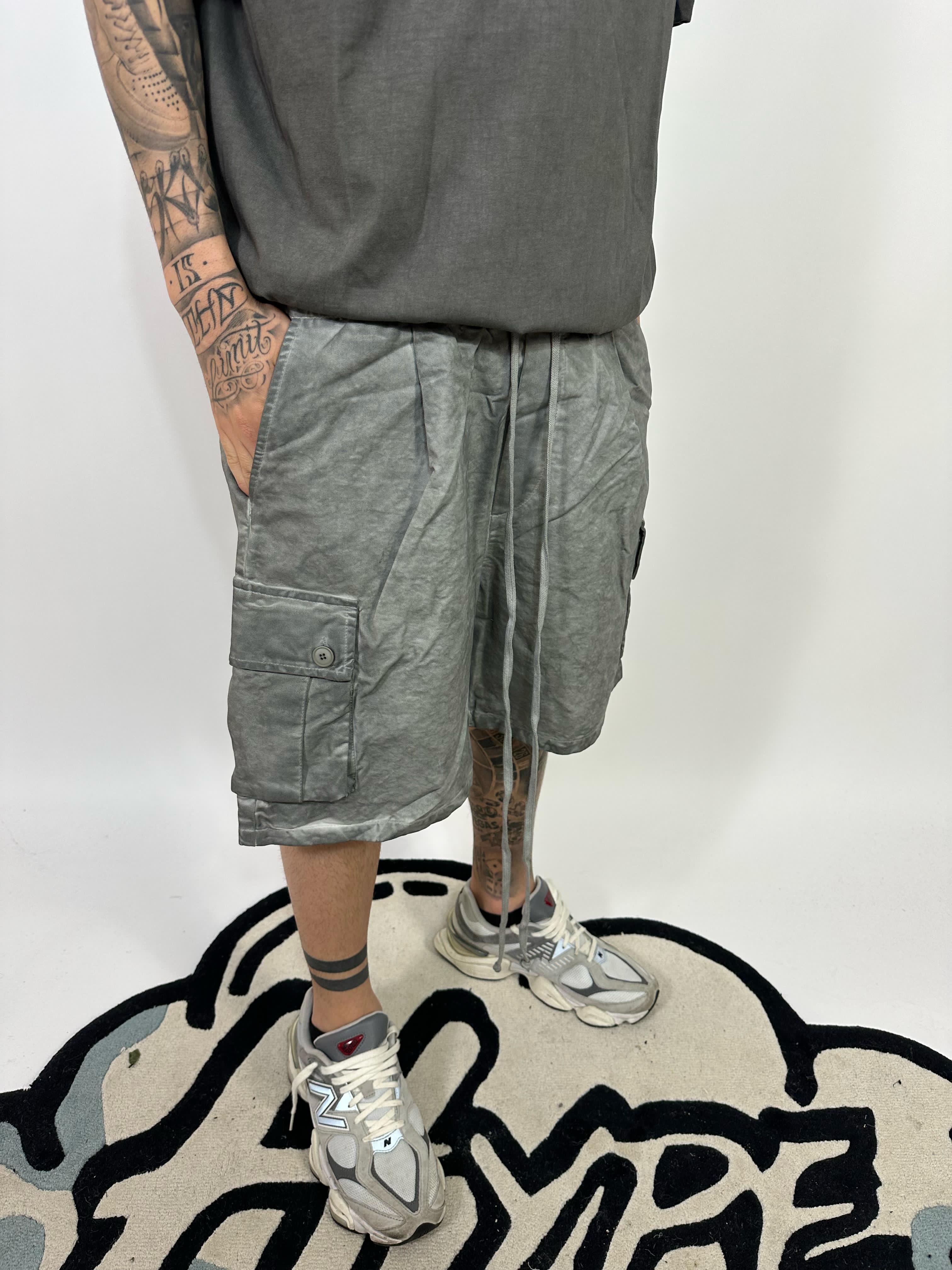 Pantaloncino Cotone Grigio
