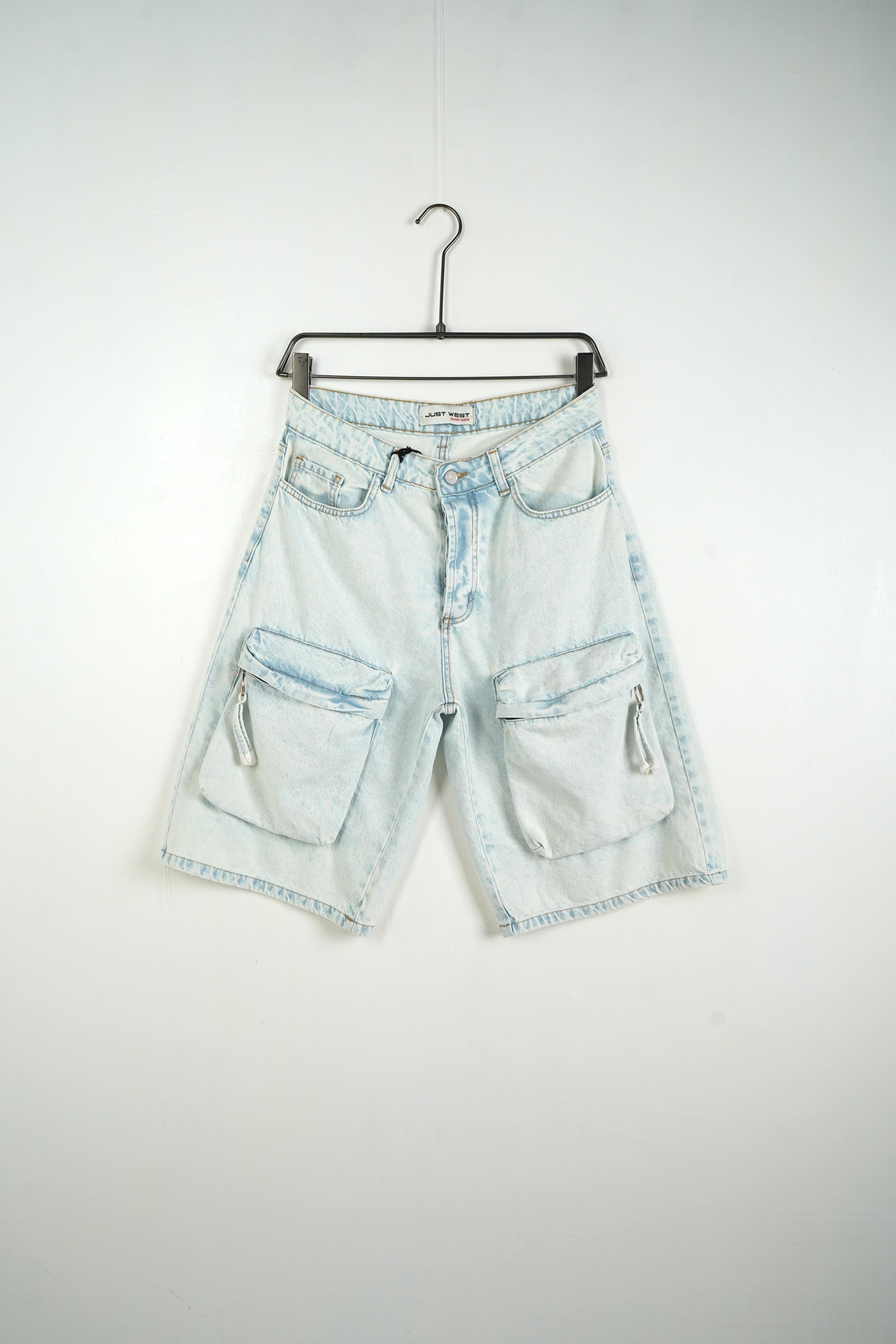 Pantaloncino Cargo Zip Jeans