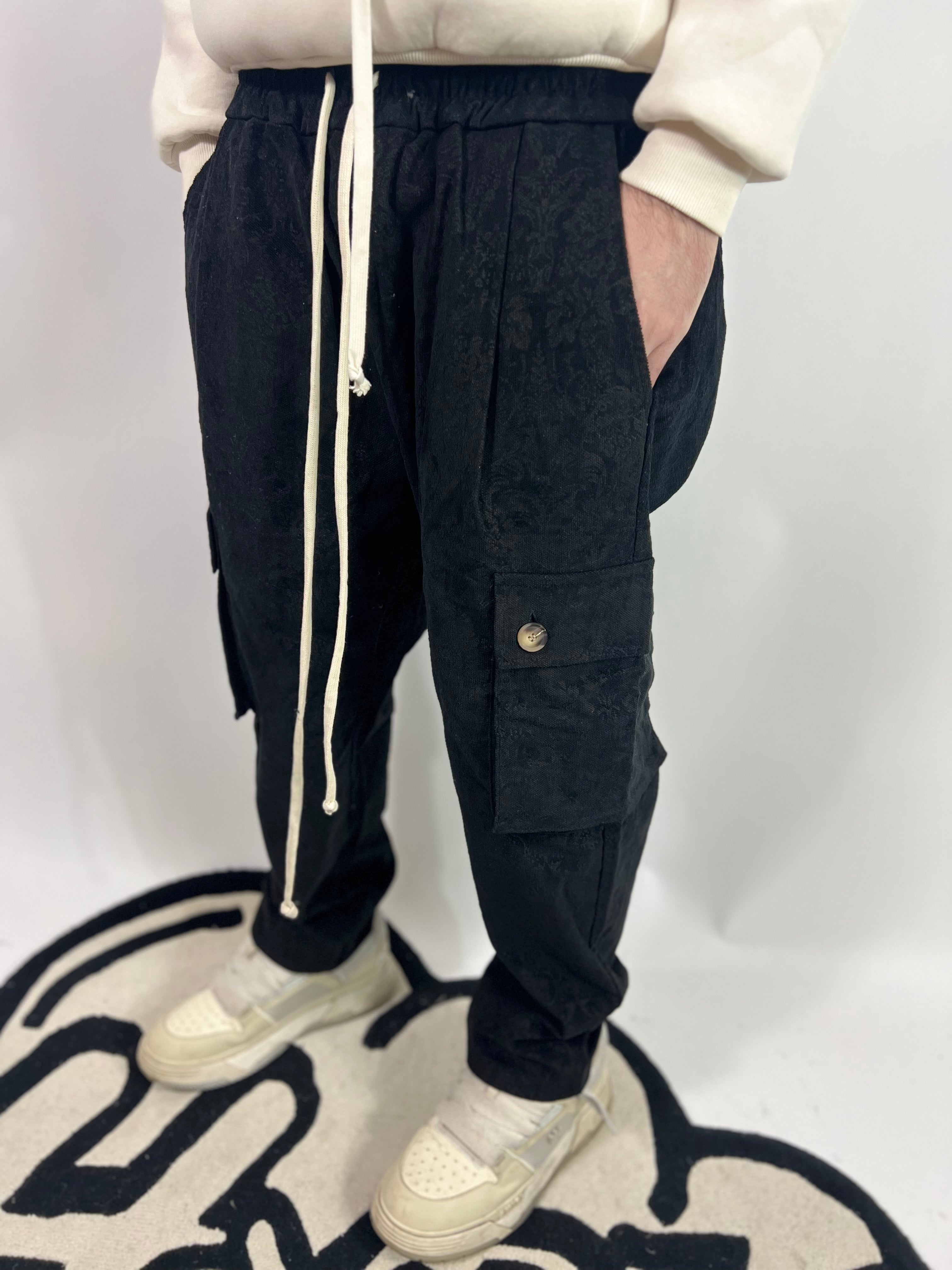 Pantalone Cargo Ricamato