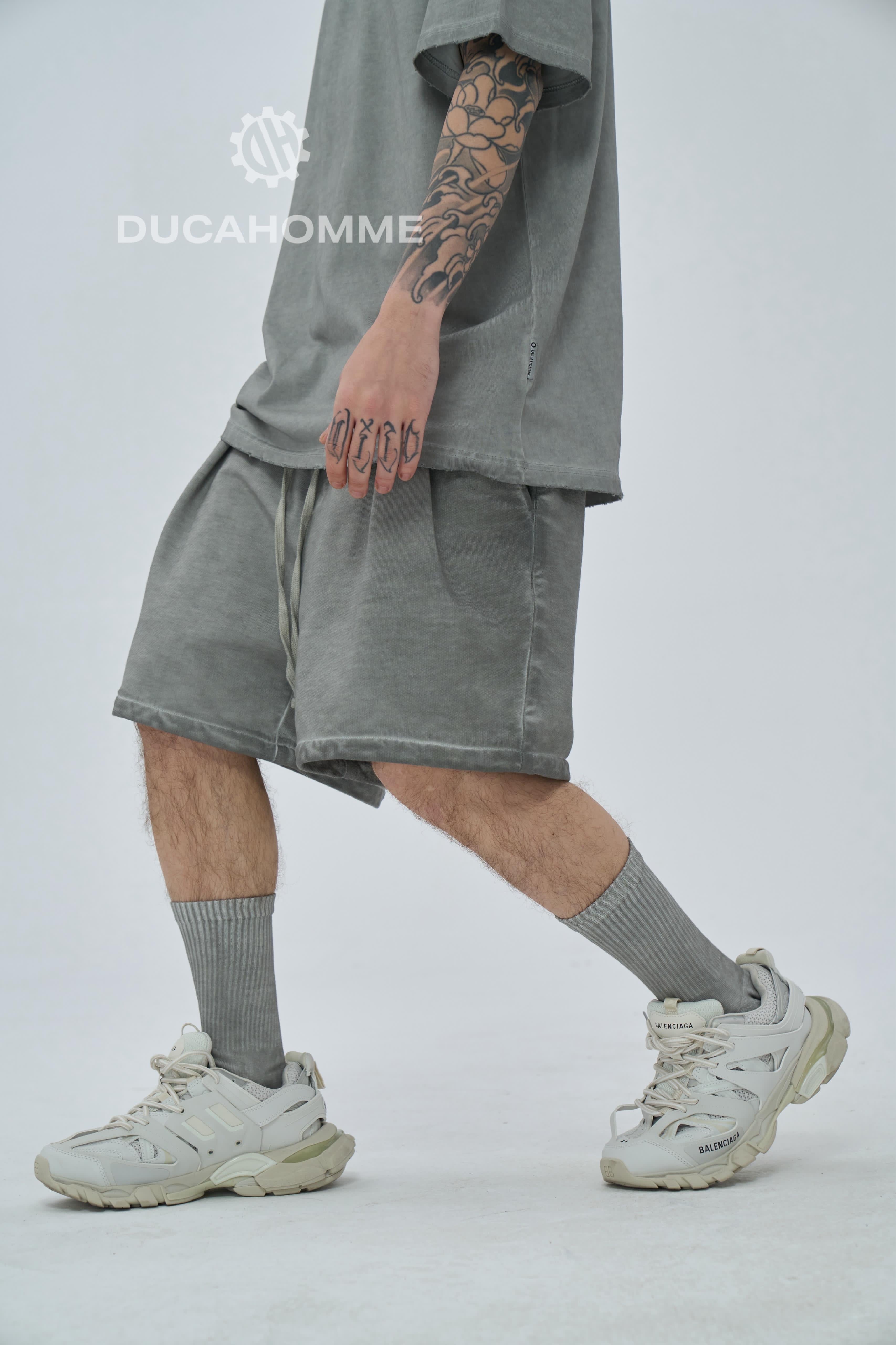 Pantaloncino Cotone Grigio