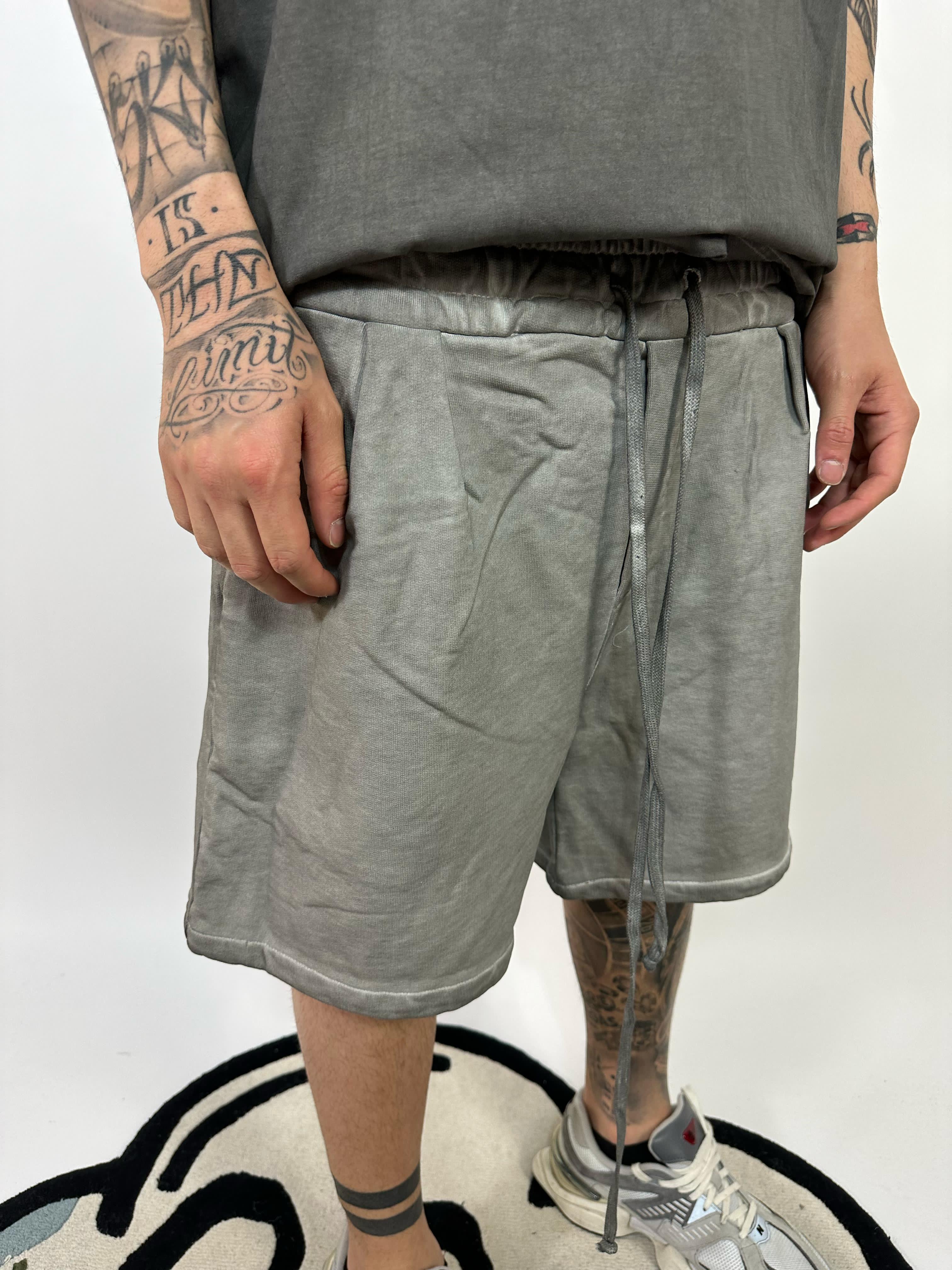 Pantaloncino Cotone Grigio