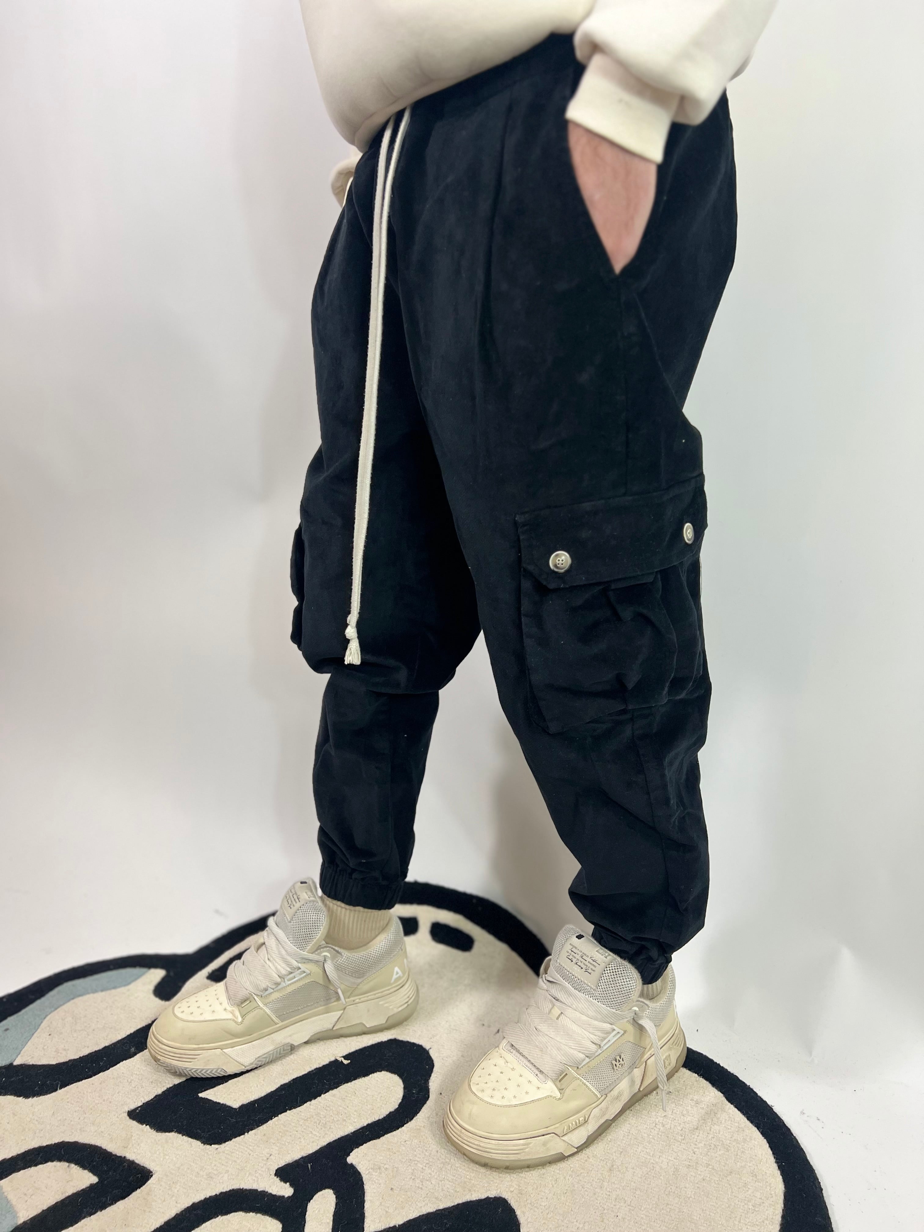Pantalone Cargo Velluto