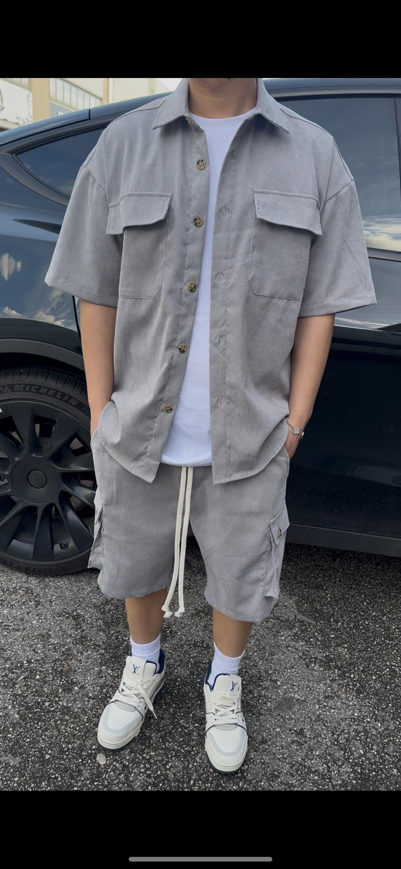 Coordinato MilleRighe Grigia