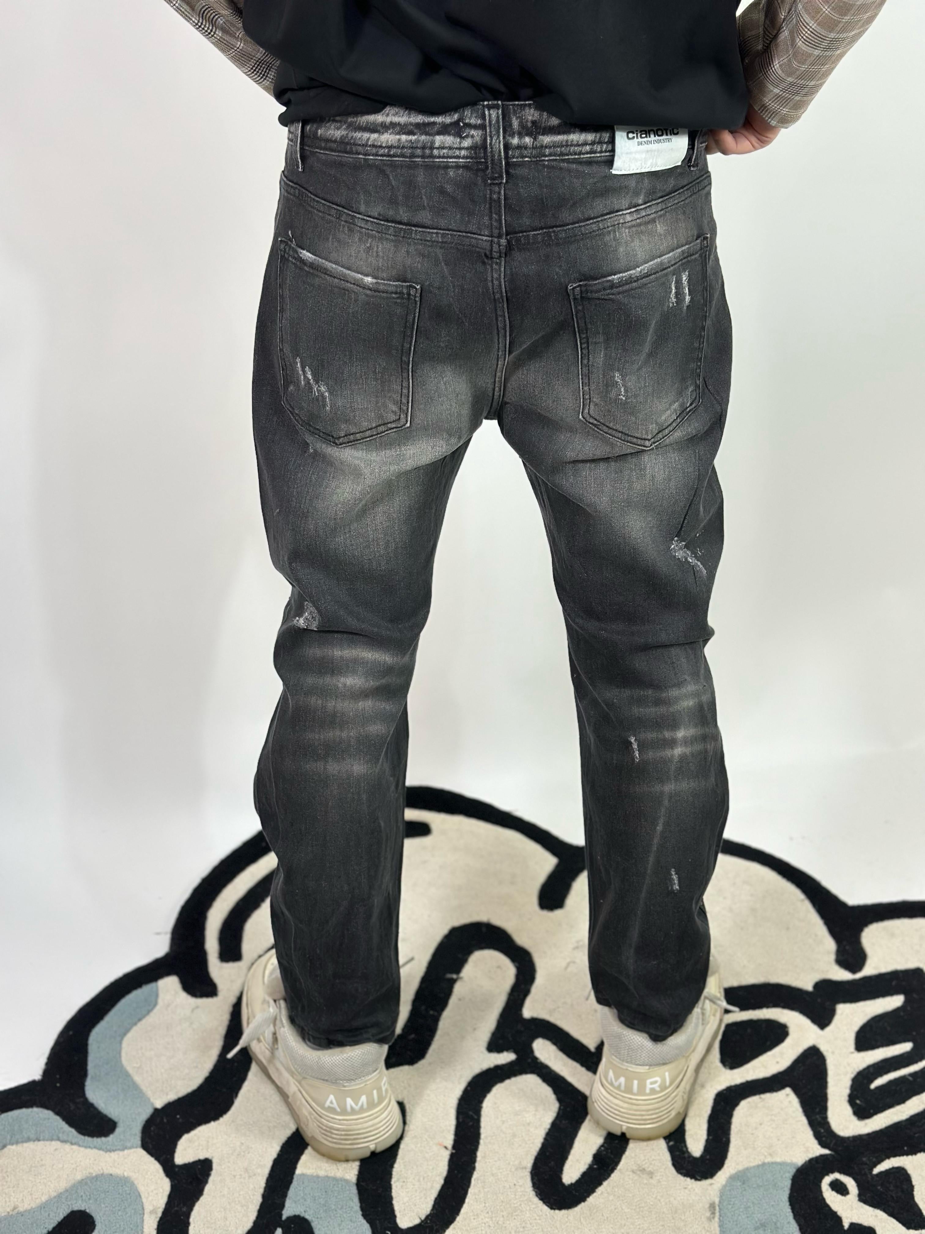 JEANS CIANOTIC DIAMANTI