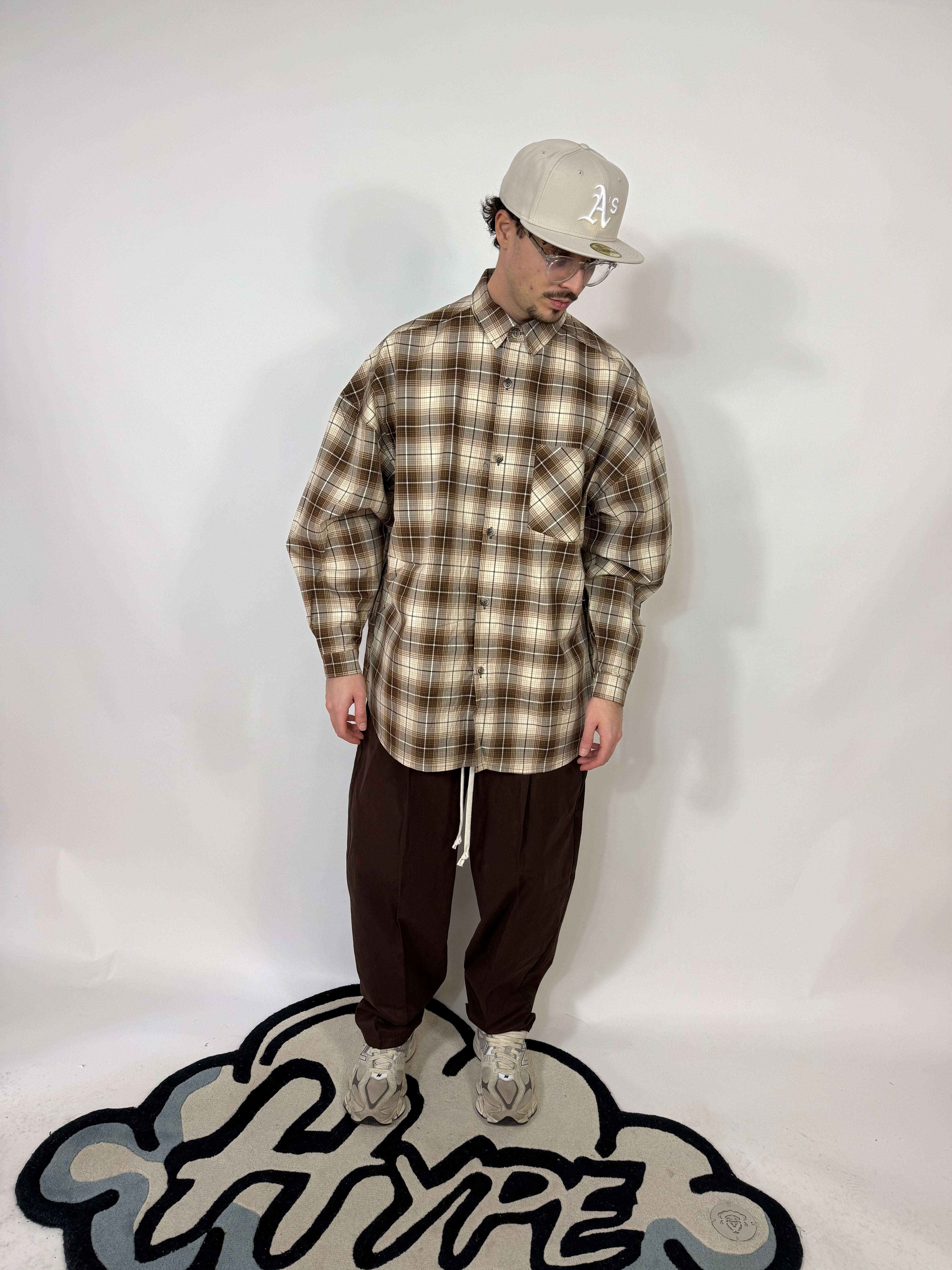 Camicia Quadri Marroncina