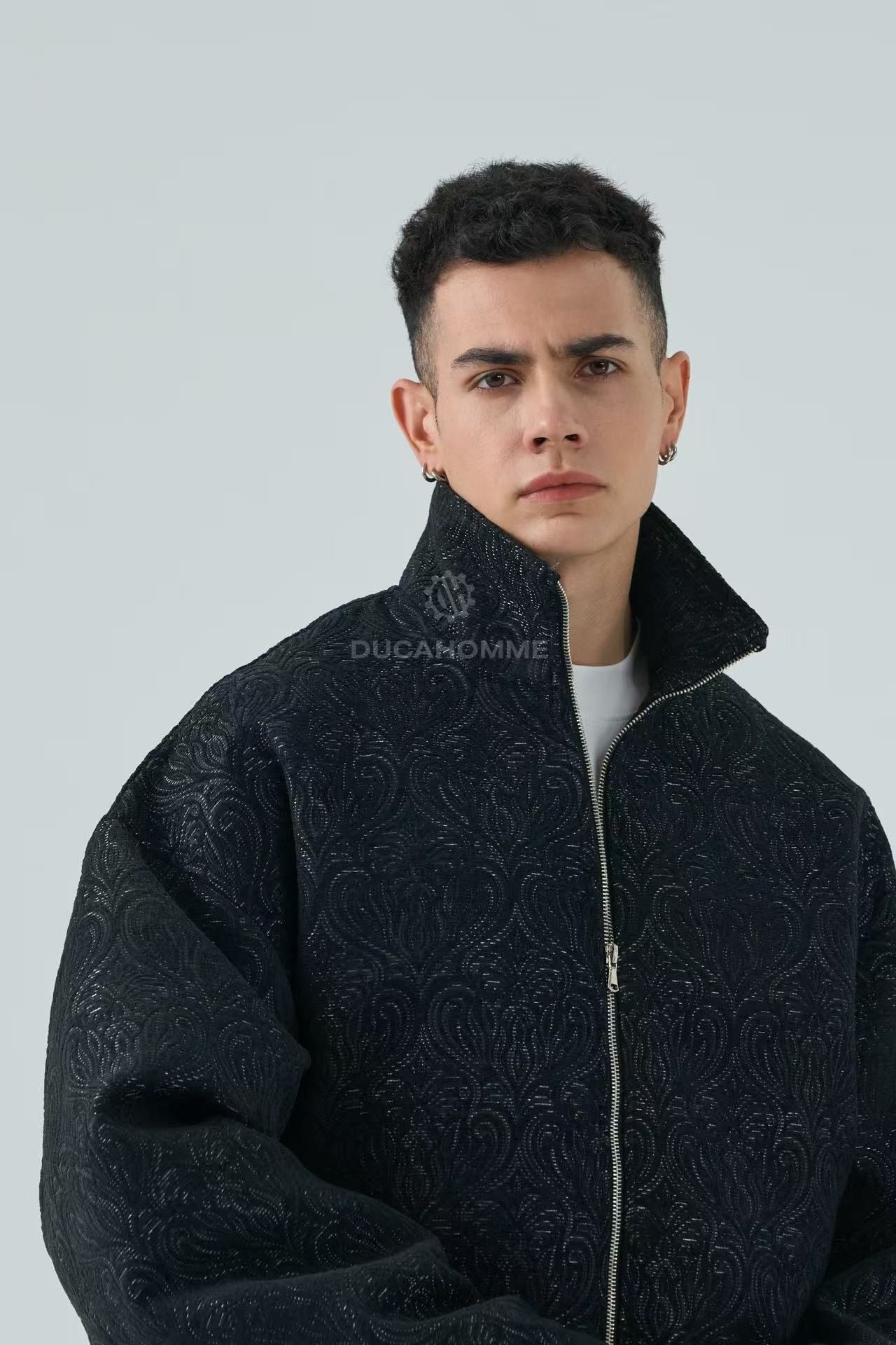 Giacca Sartoriale Ricamata Nera 74G