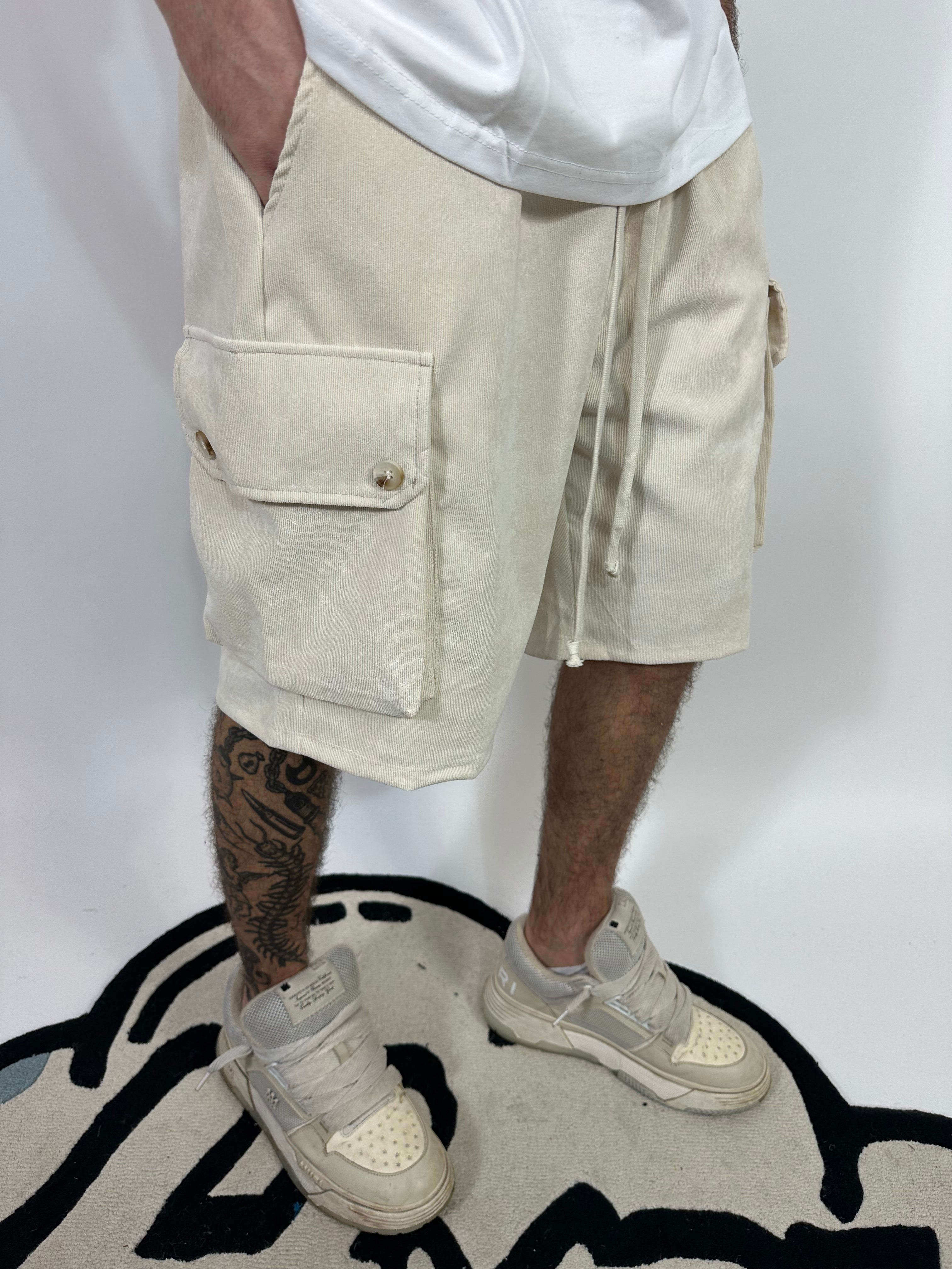 Cargo Costine Bianco Panna