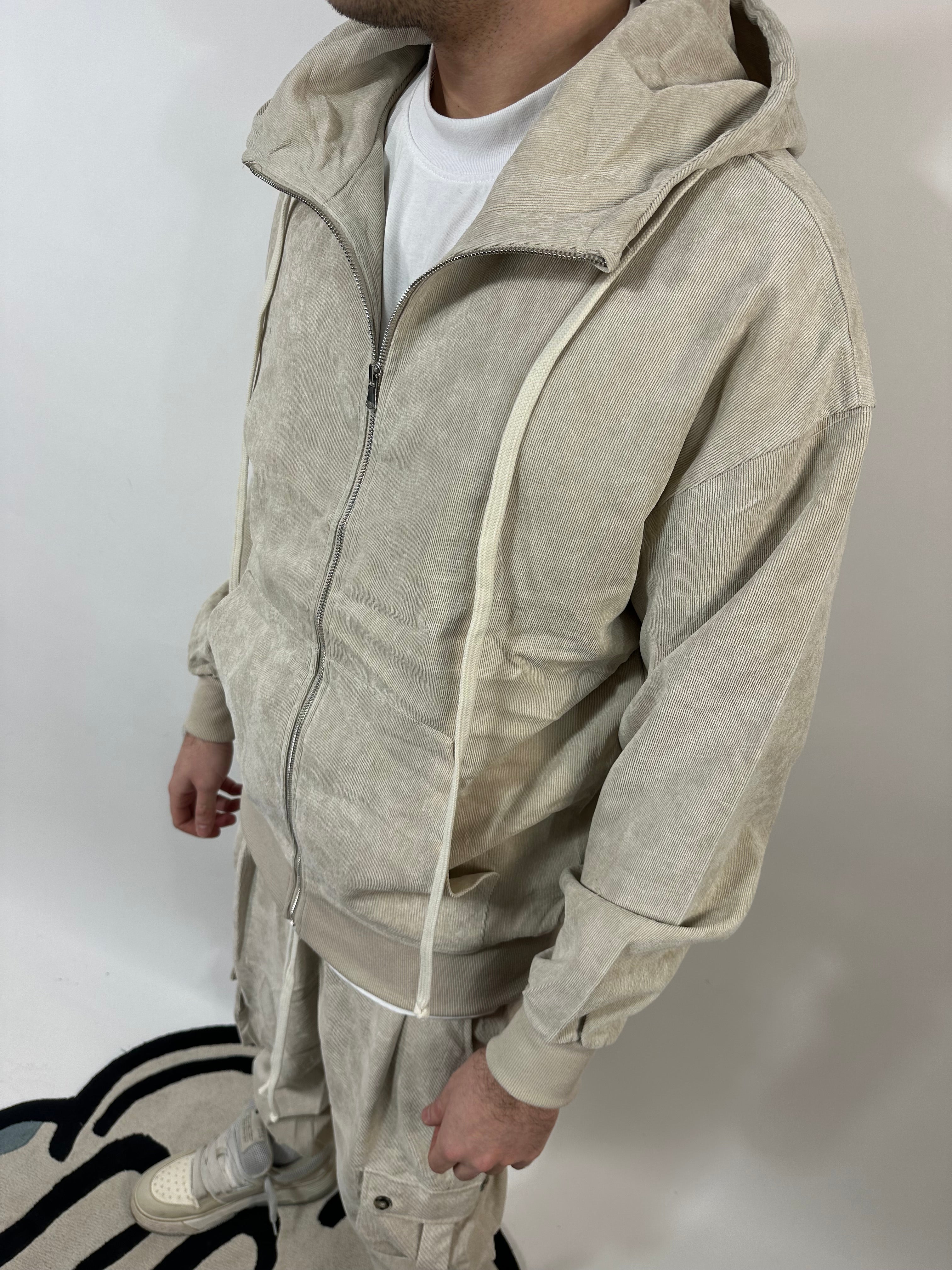 Completo Sartoriale Leggero a Costine Beige