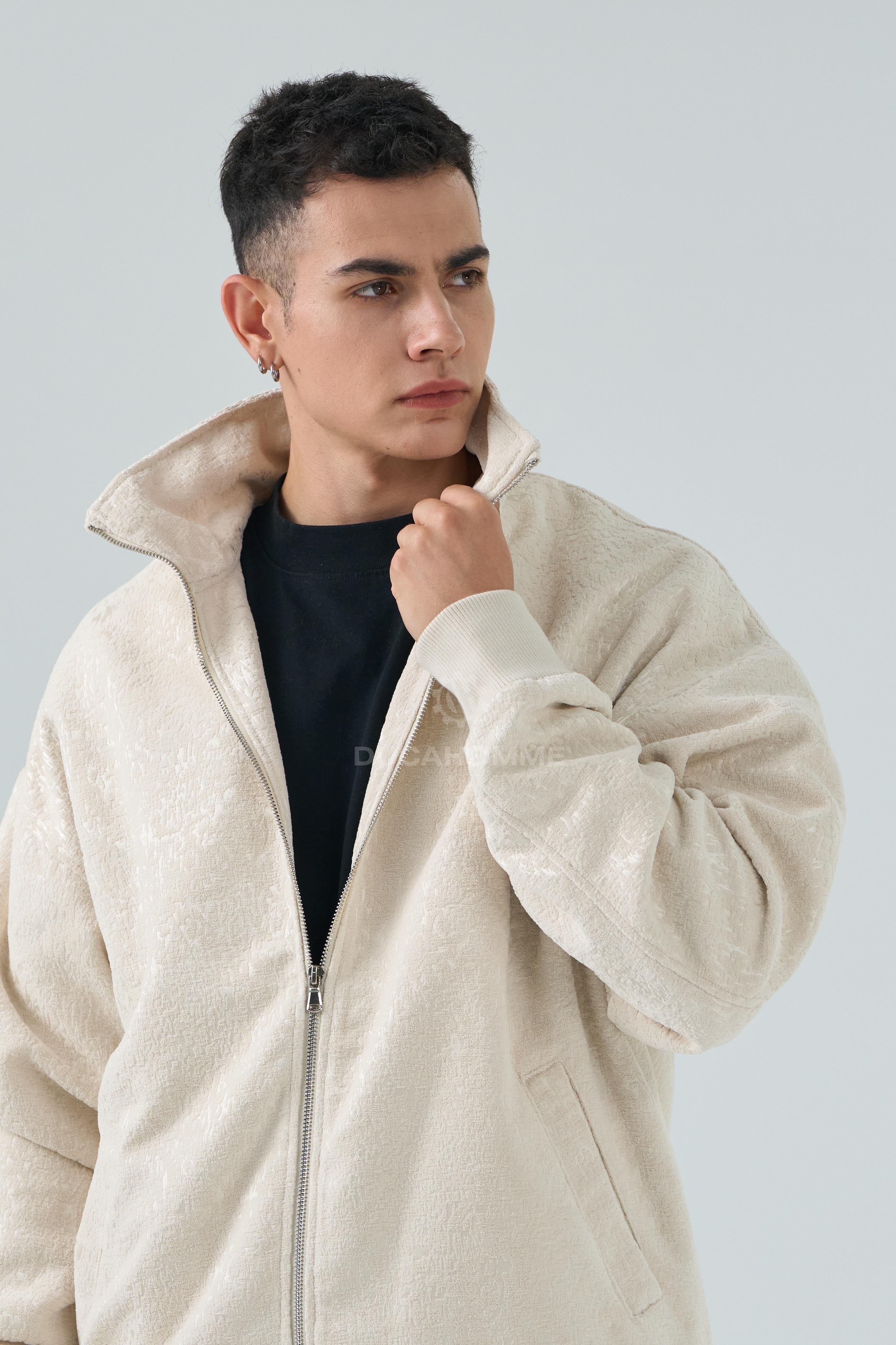 Completo Sartoriale Collo Alto Effetto Ciniglia