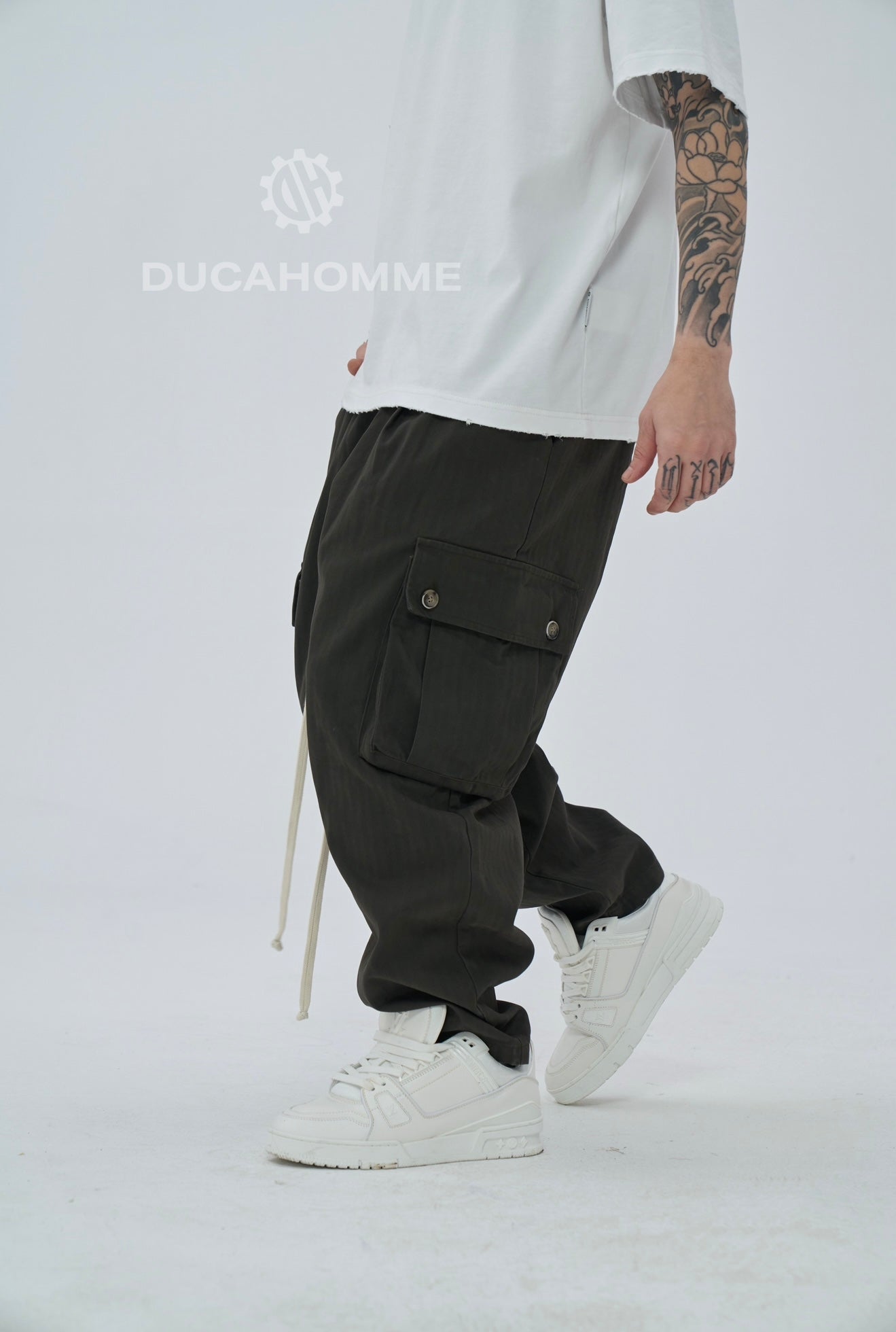 Pantalone Sartoriale Cargo Limited Edition piombo grigio scuro