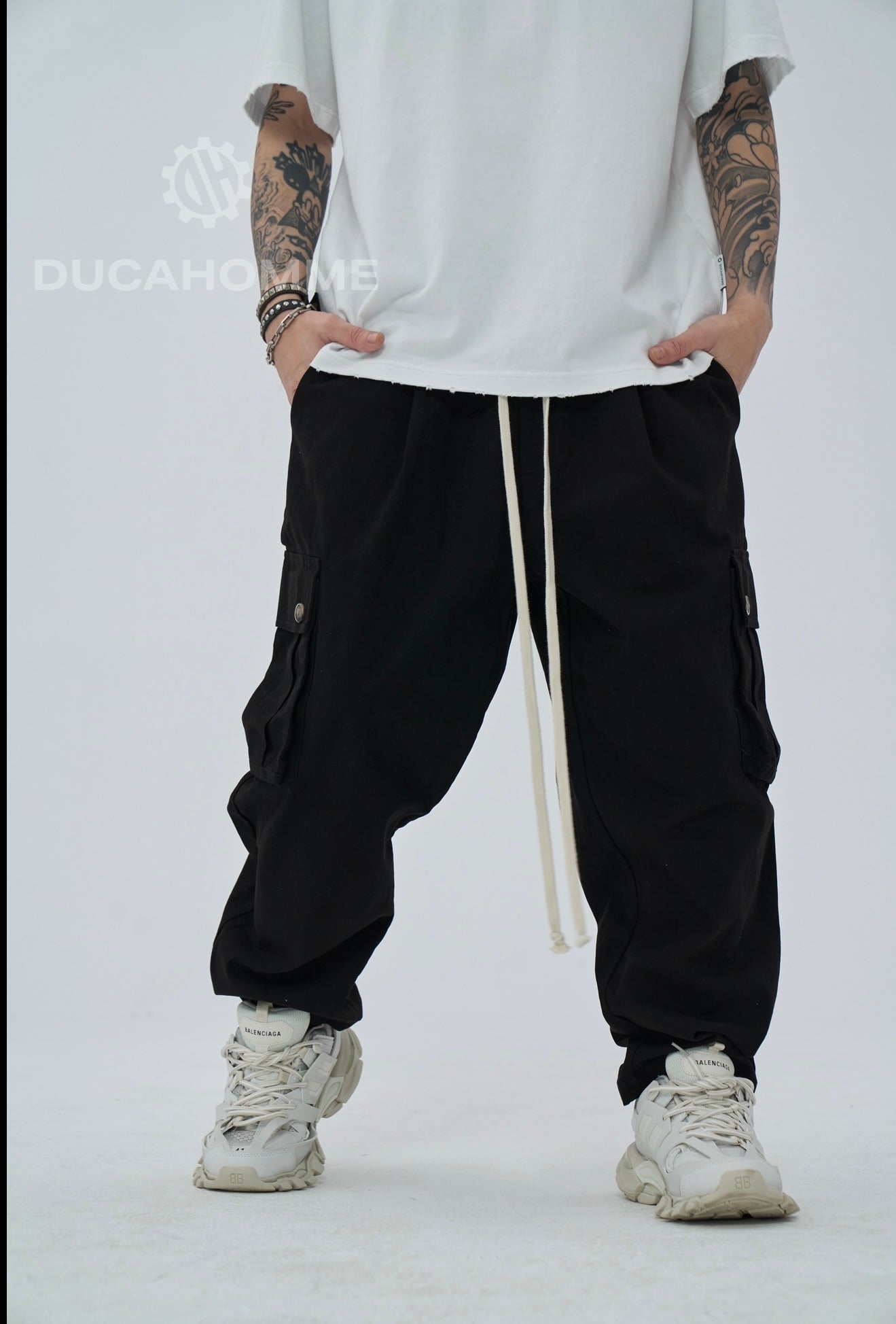 Pantalone Sartoriale Cargo Limited Edition nero