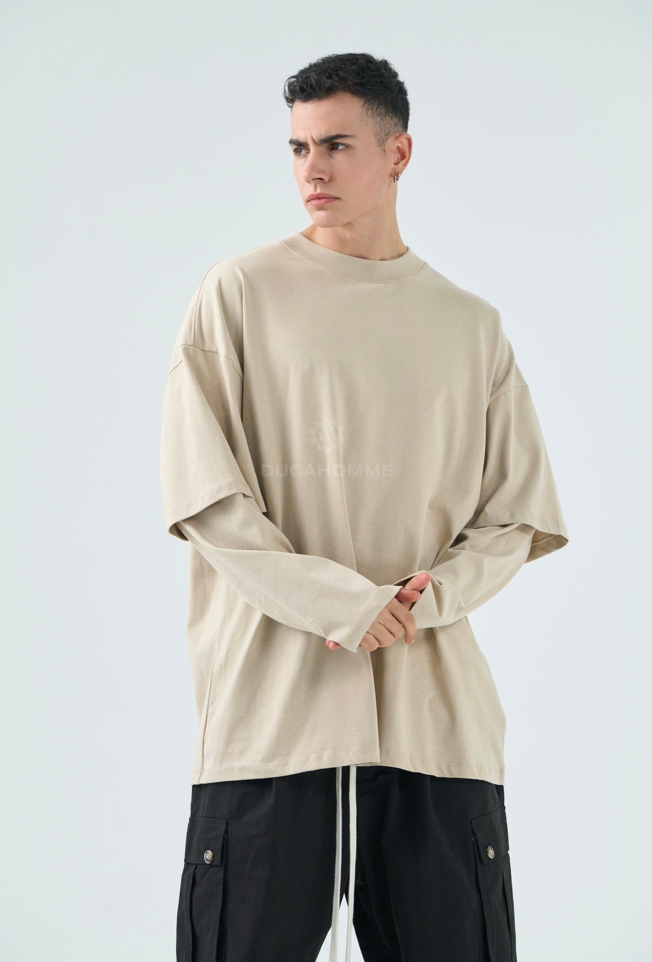 T SHIRT DUCA VIP LONG SLEEVE Beige