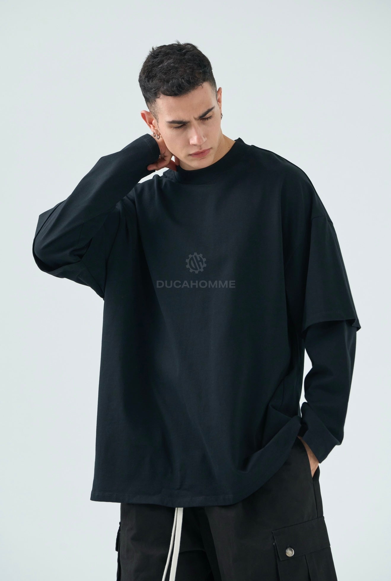 T SHIRT DUCA VIP LONG SLEEVE Nera