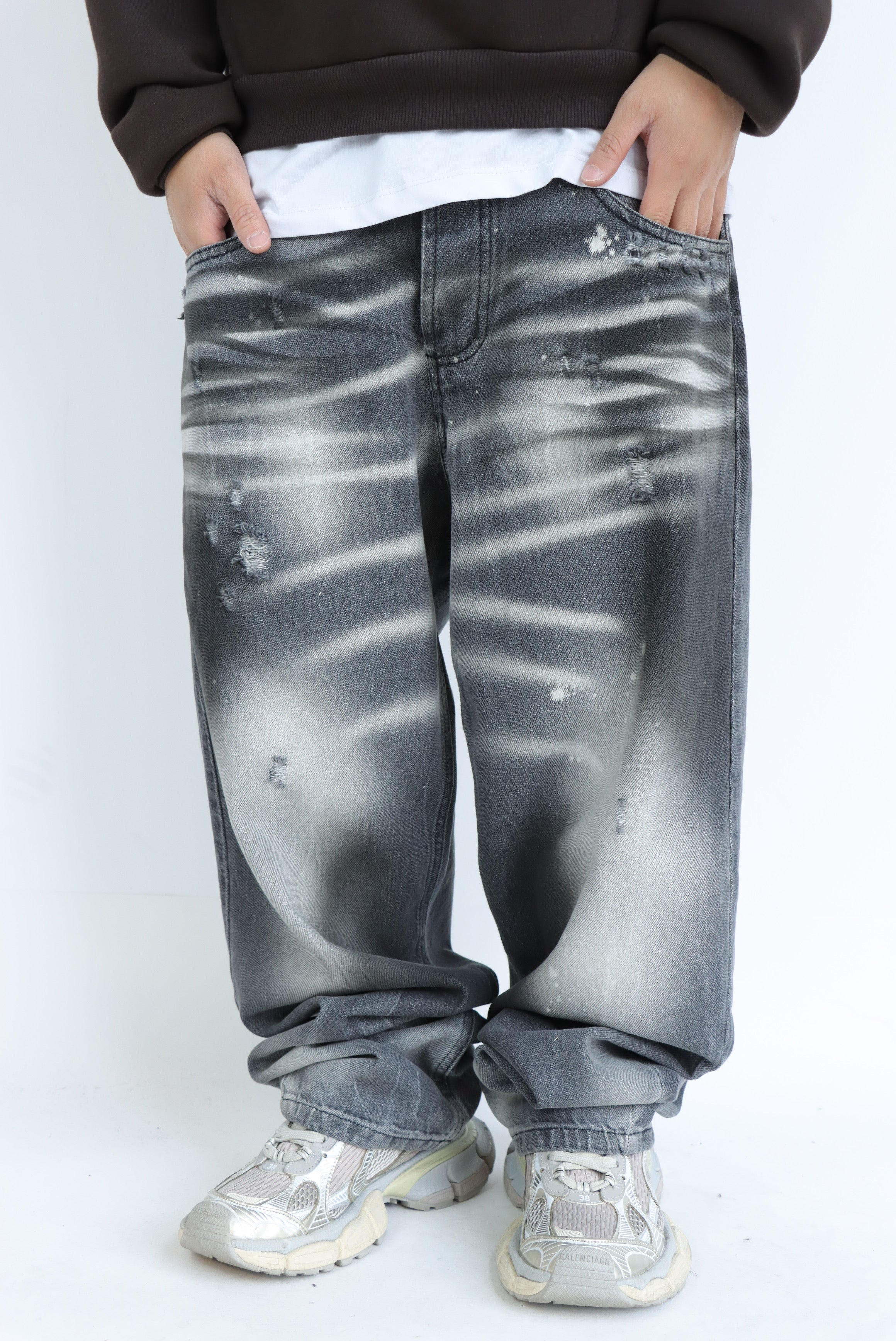 JEANS SLAVATO GRIGIO BAGGY