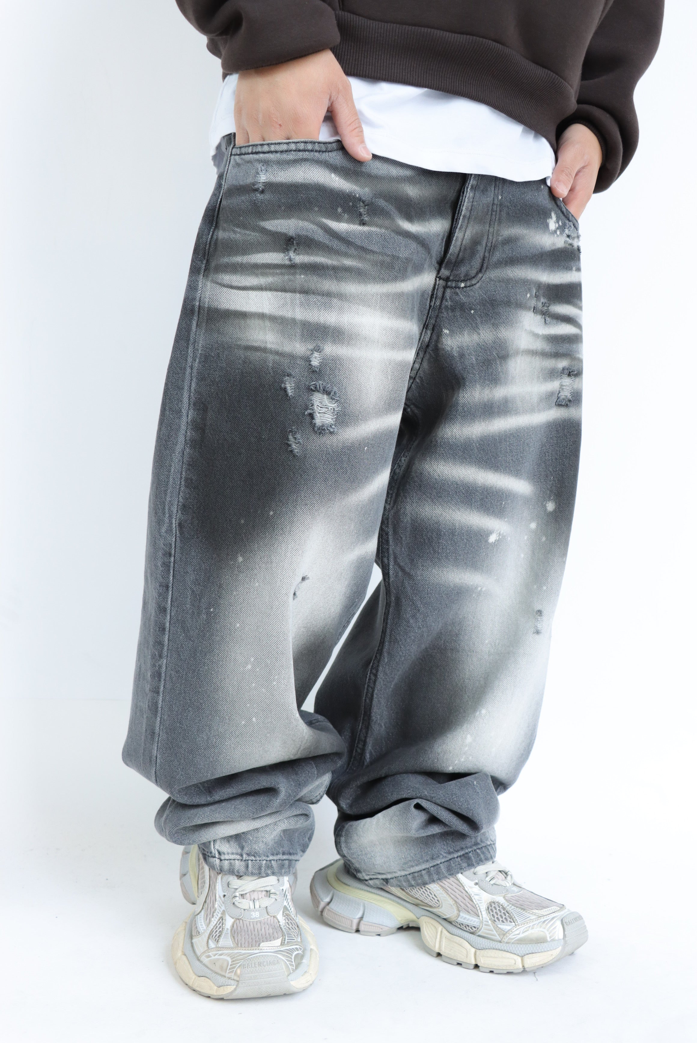 JEANS SLAVATO GRIGIO BAGGY