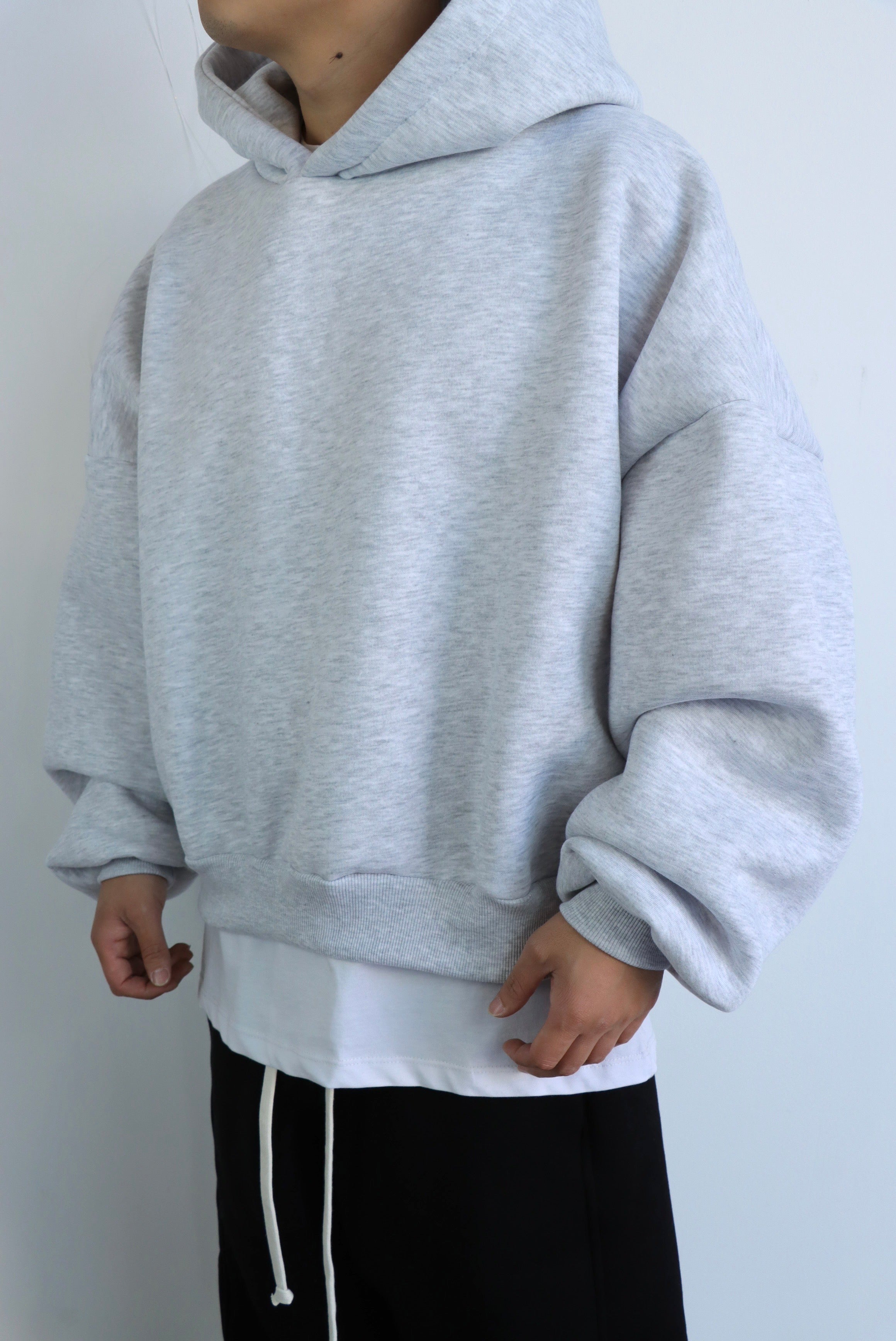 FELPA SUPER BOXY GRIGIA