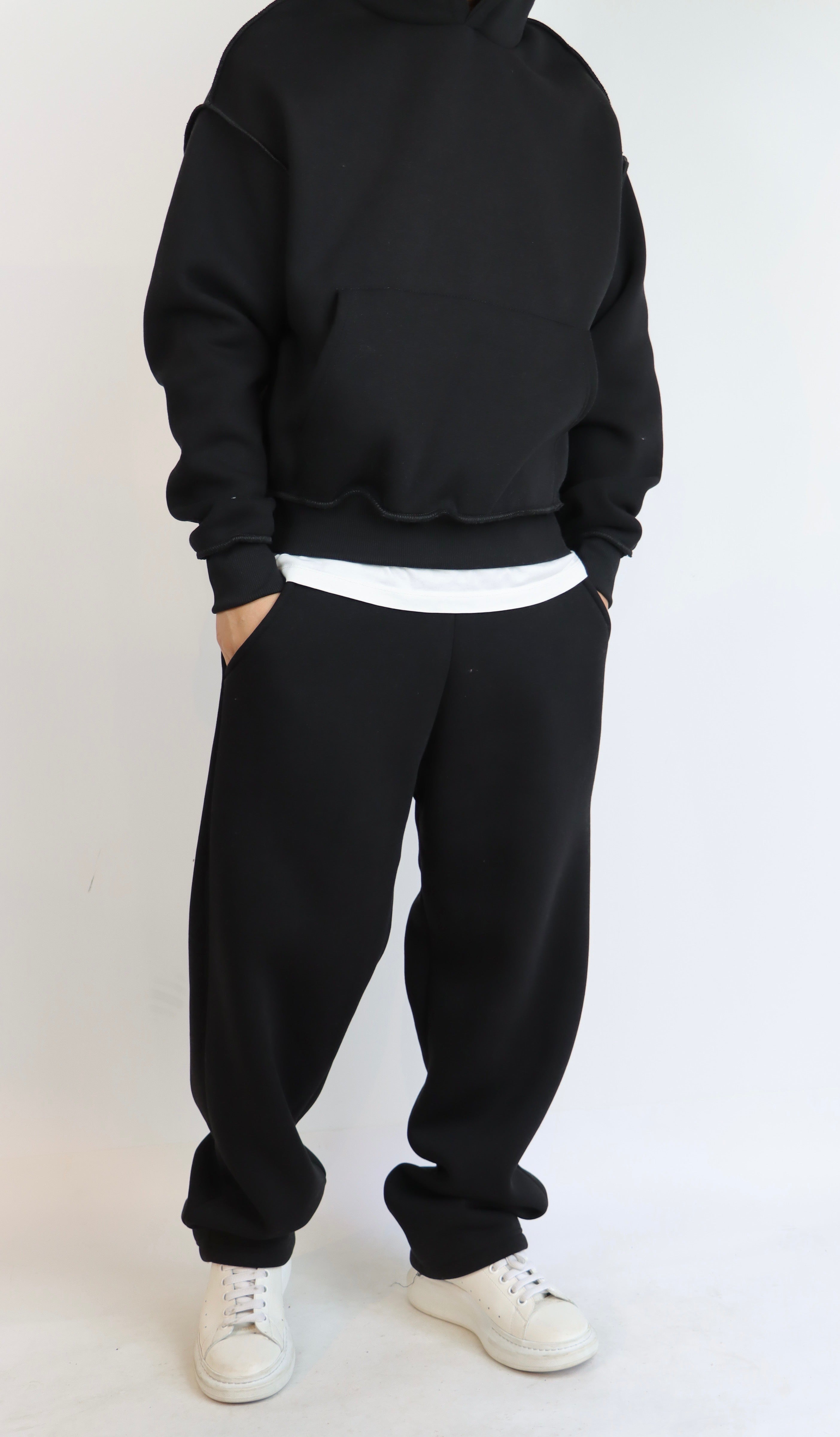 Boxy Crop Fit Nero