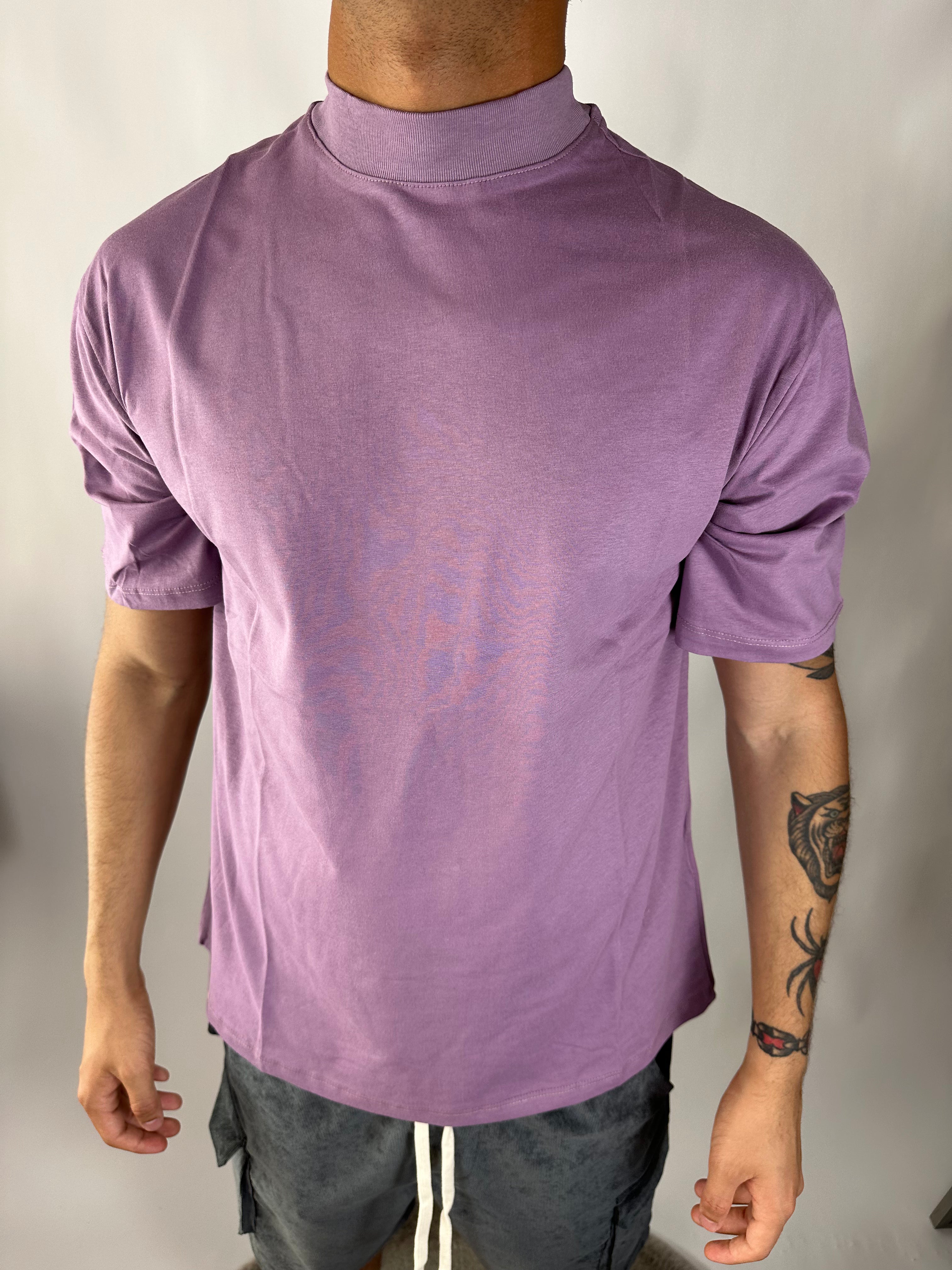 T-SHIRT COLLO ALTO Cipolla