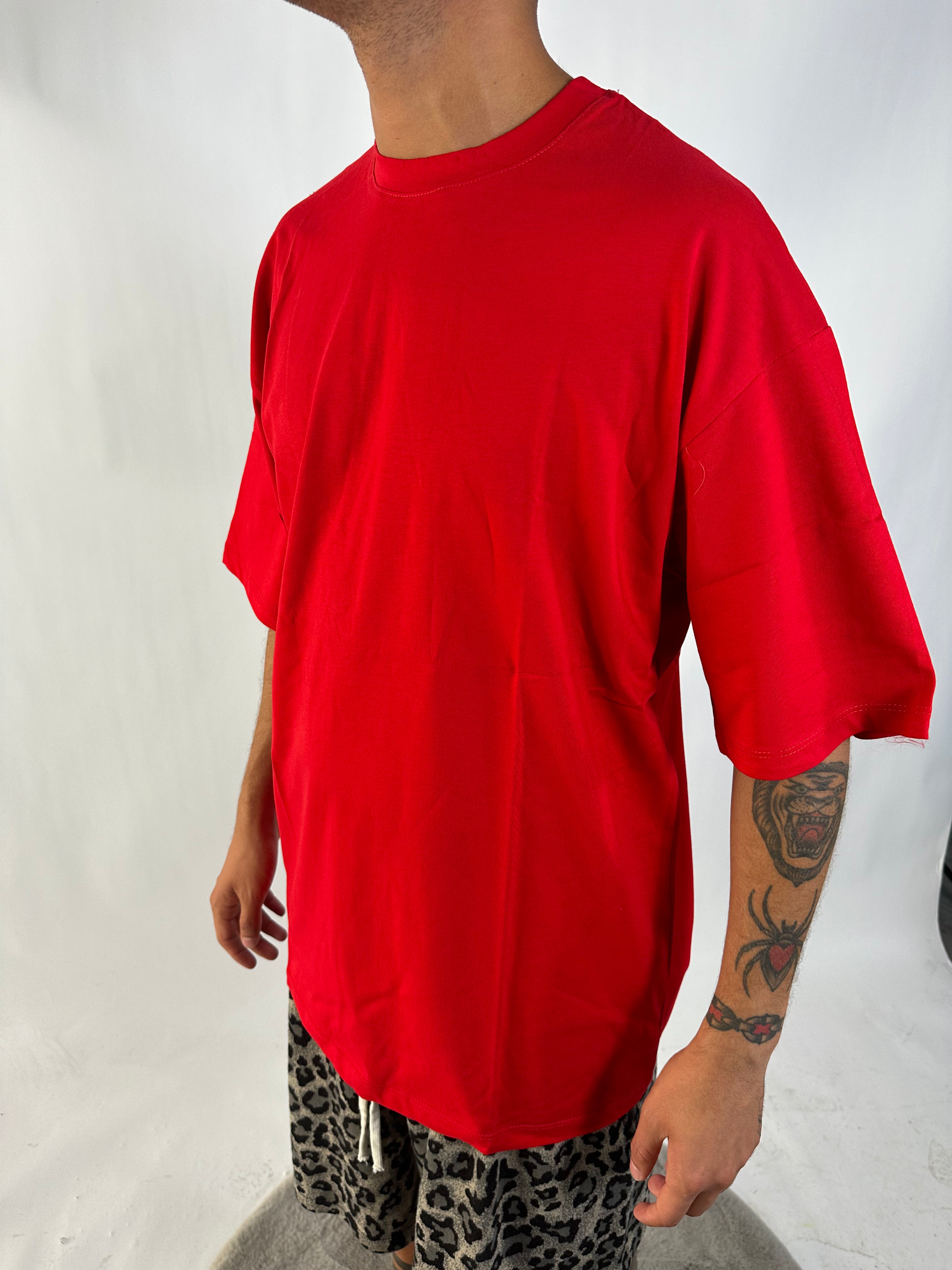 T-SHIRT OVERSIZE ROSSA