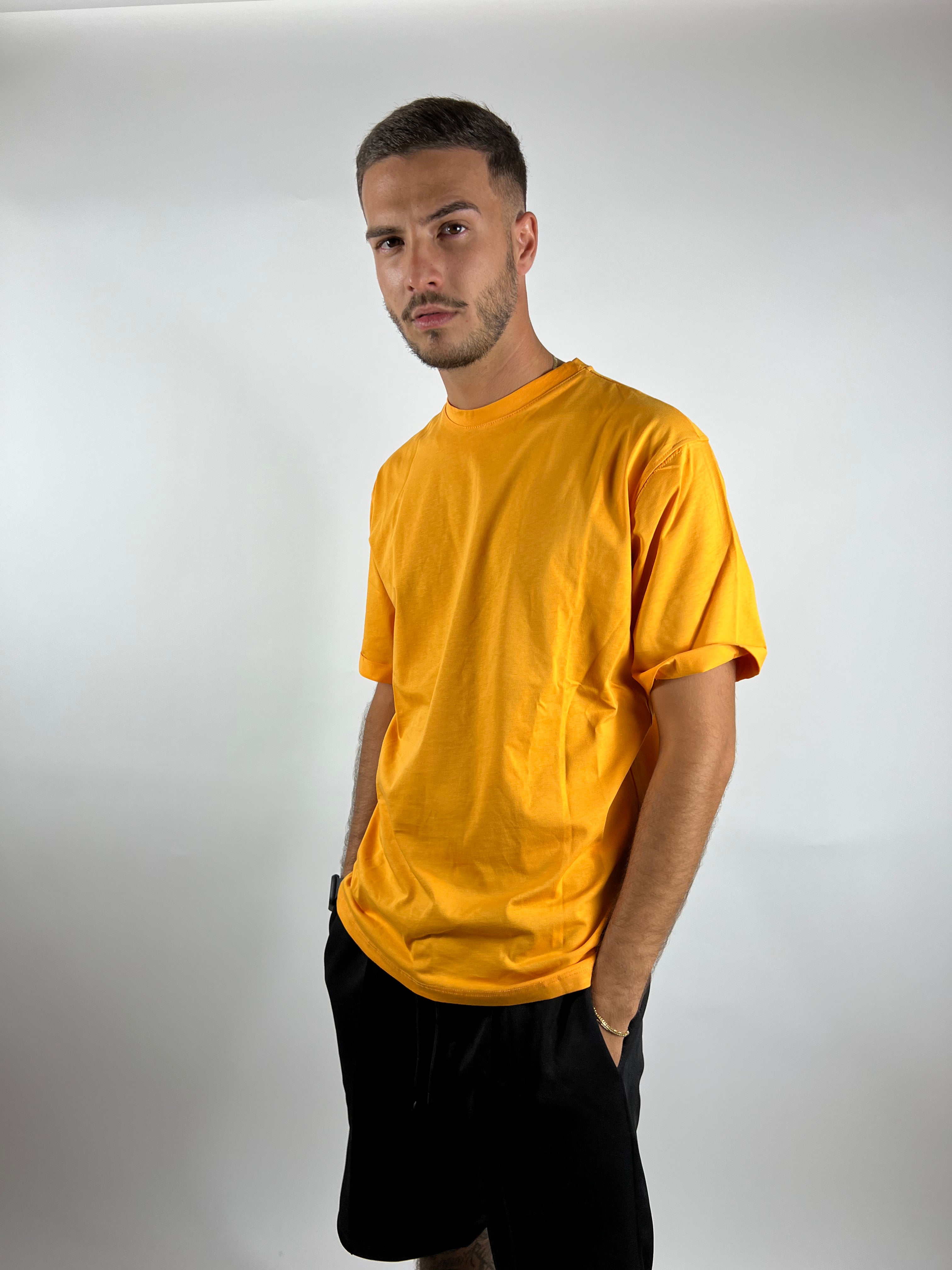 T-SHIRT OVER BASIC ARANCIONE