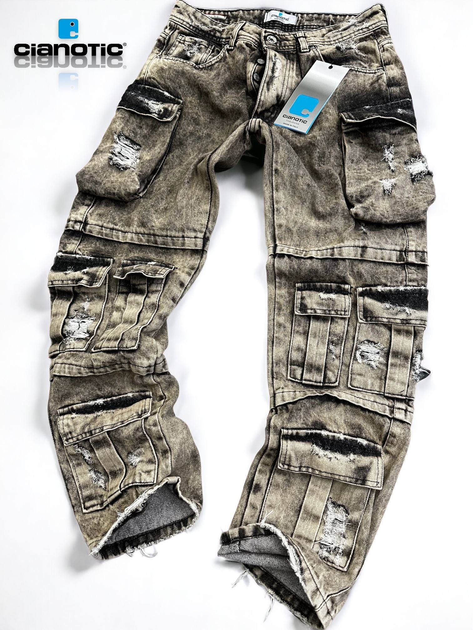 JEANS MULTICARGO CIANOTIC