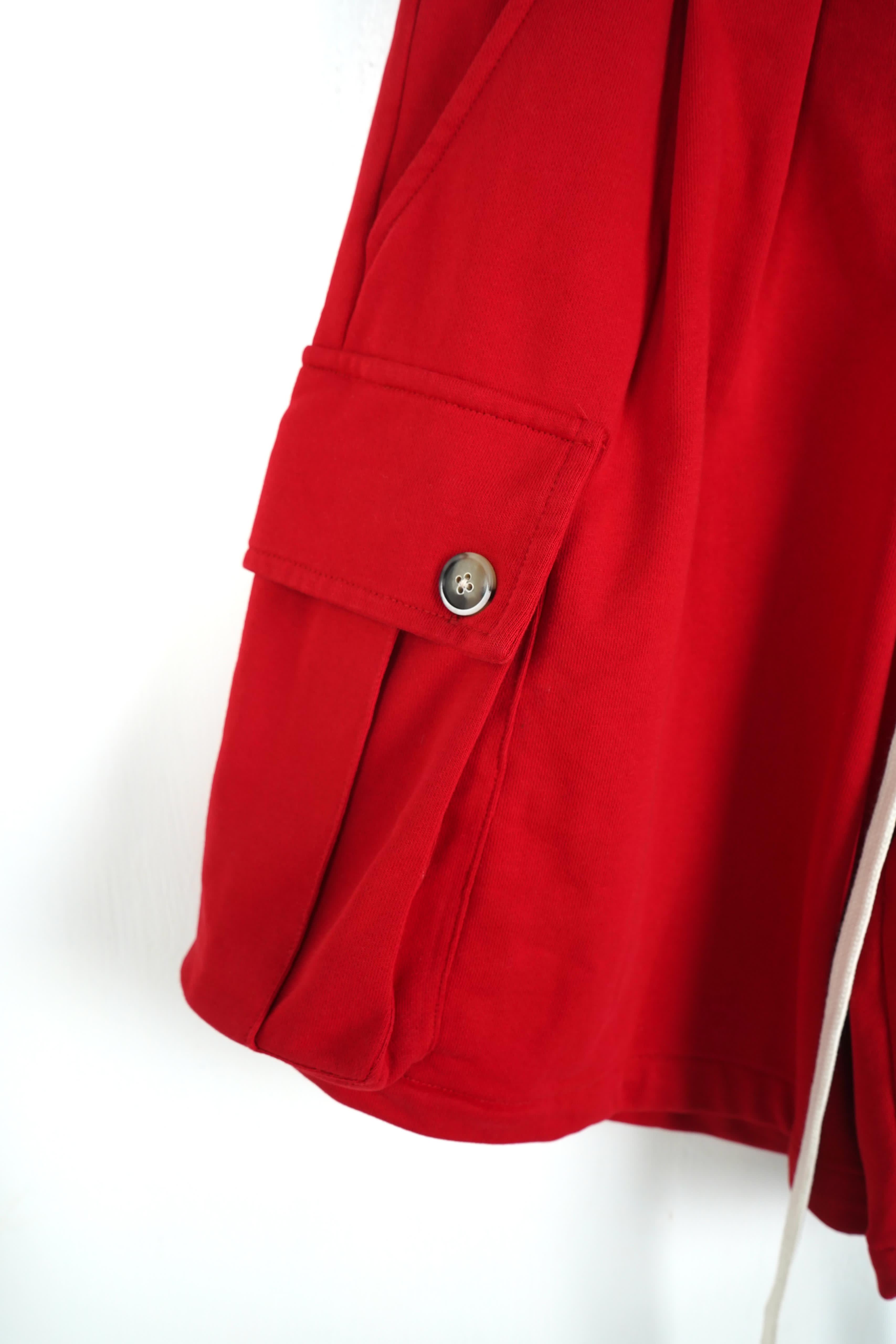 Pantaloncino Cargo Cotone Rosso