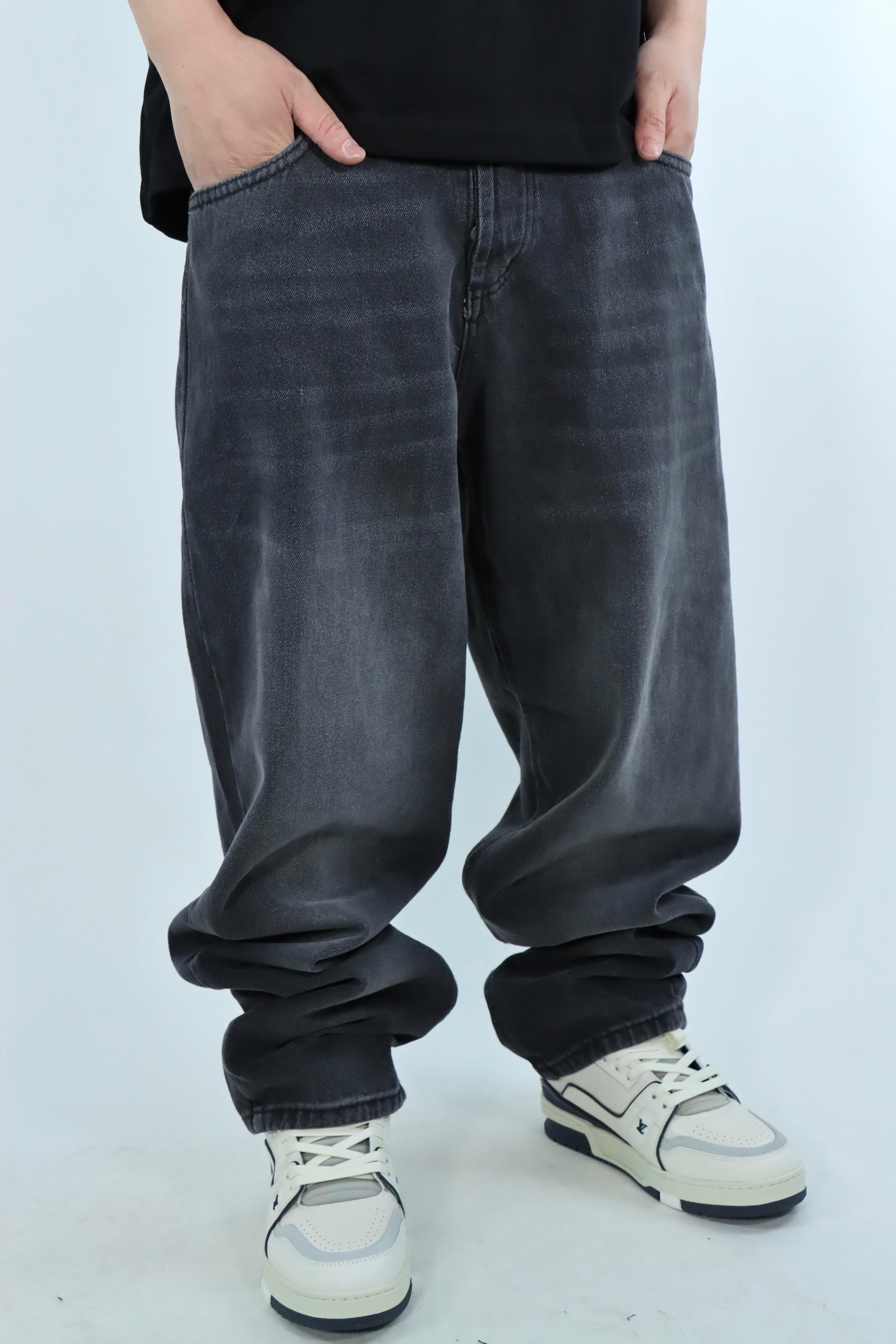 JEANS GRIGIO SCURO BAGGY