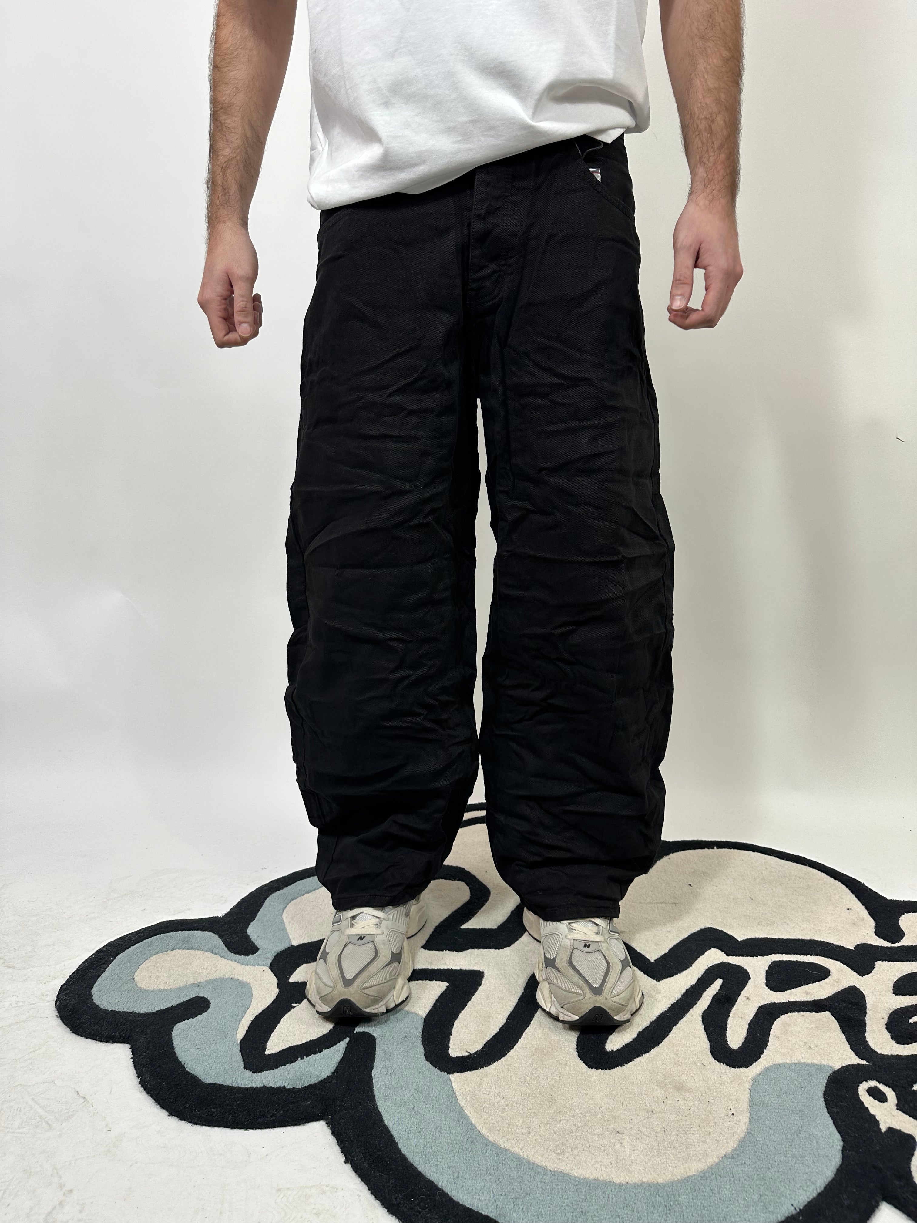 JEANS SUPER BAGGY OVER NERO