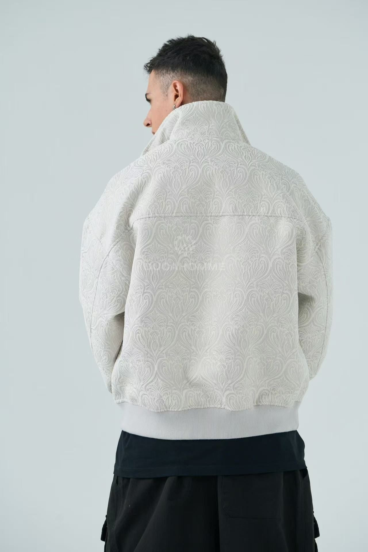 Giacca Sartoriale Ricamata Ghiaccio