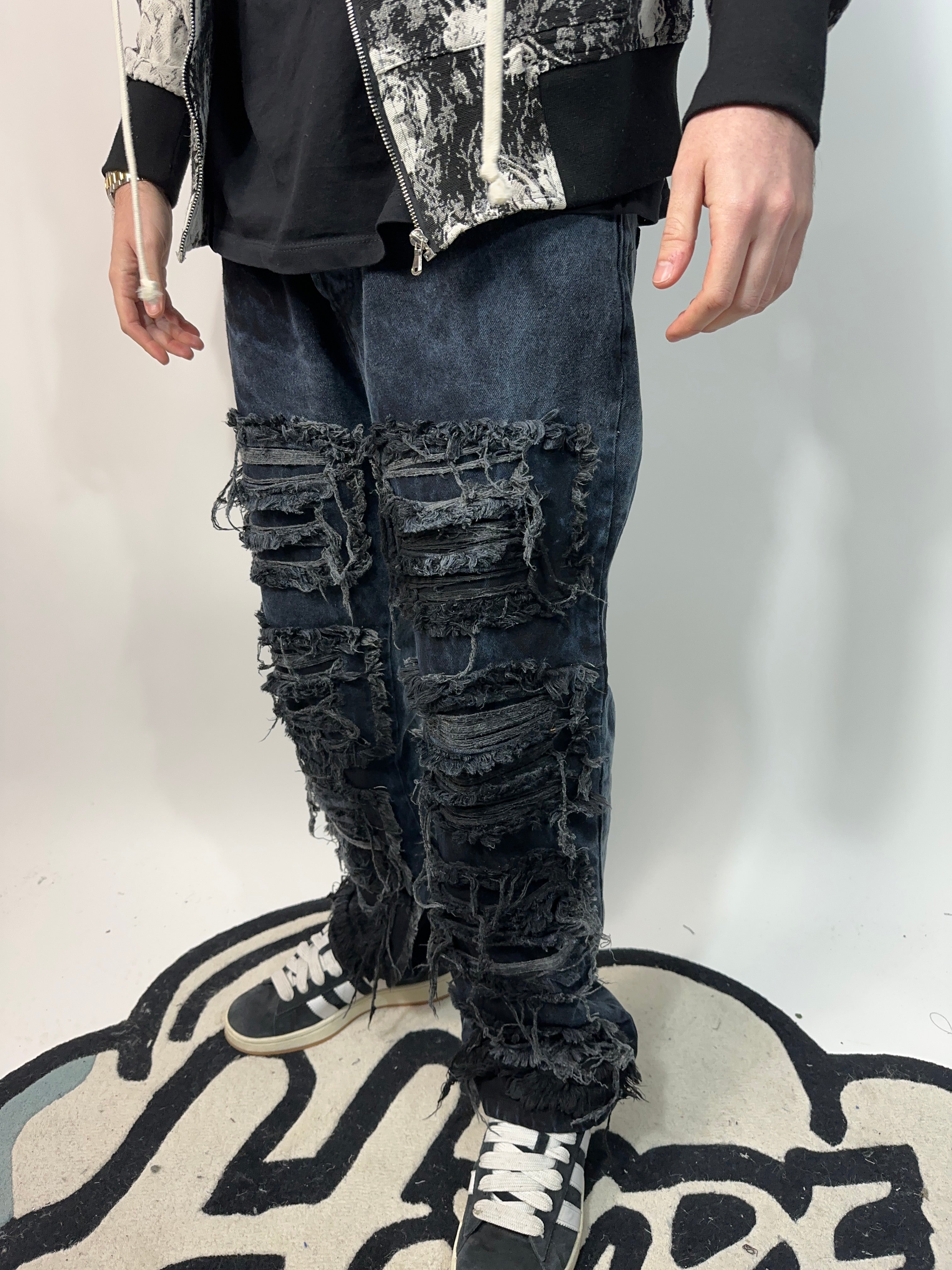 Rosa-R Jeans Dark Black