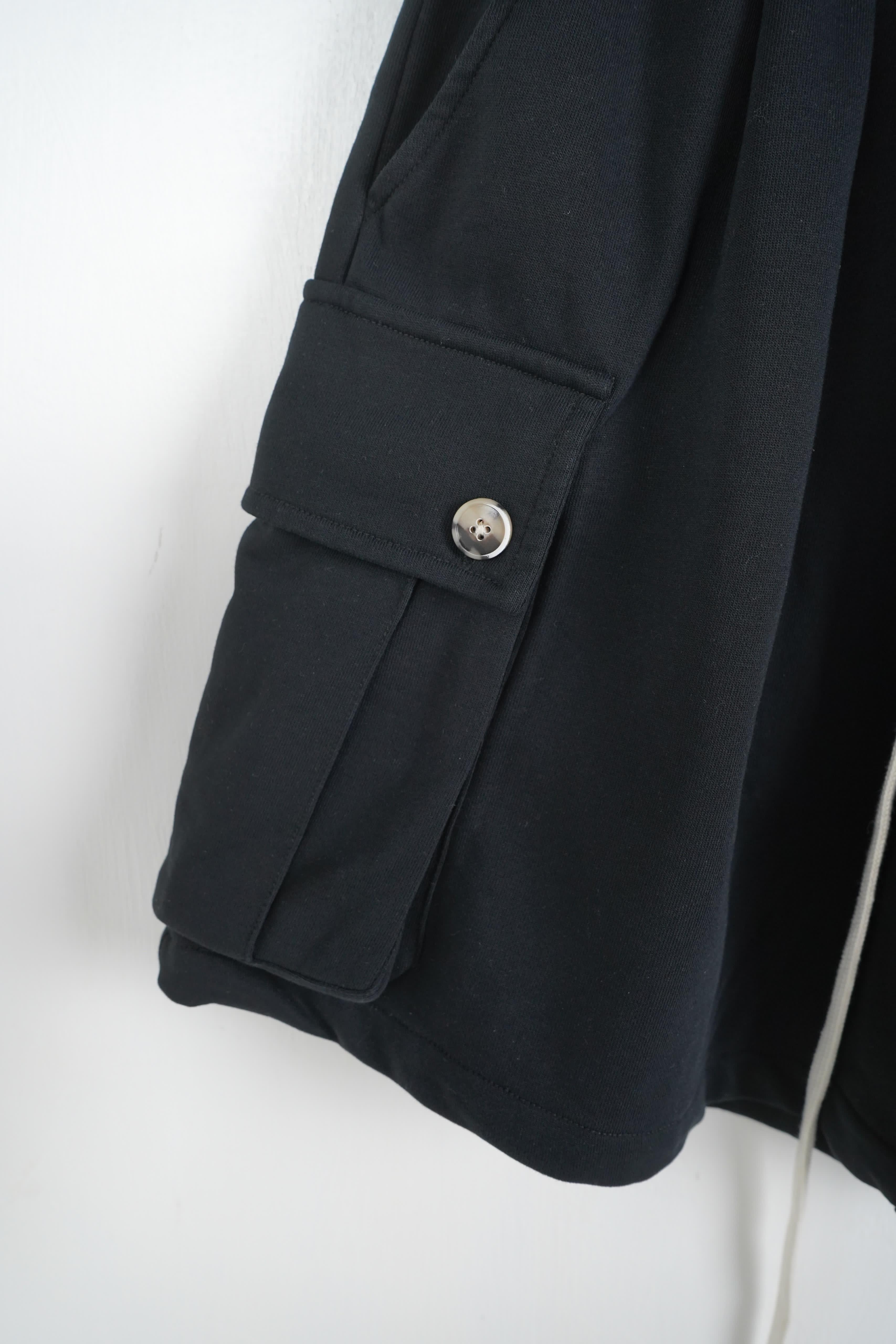 Pantaloncino Cargo Cotone Nero