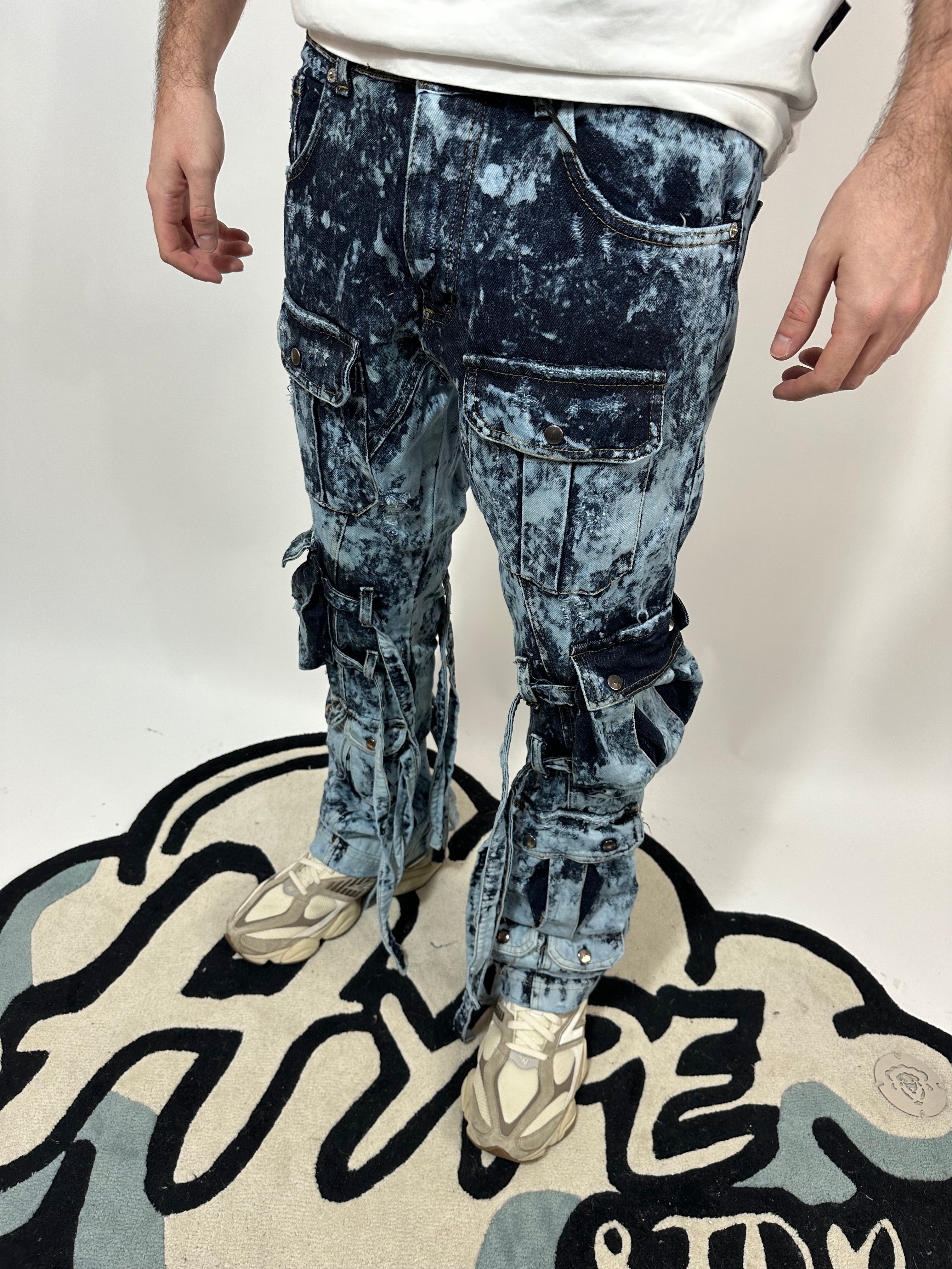 JEANS Flare Multicargo Warrior  CIANOTIC