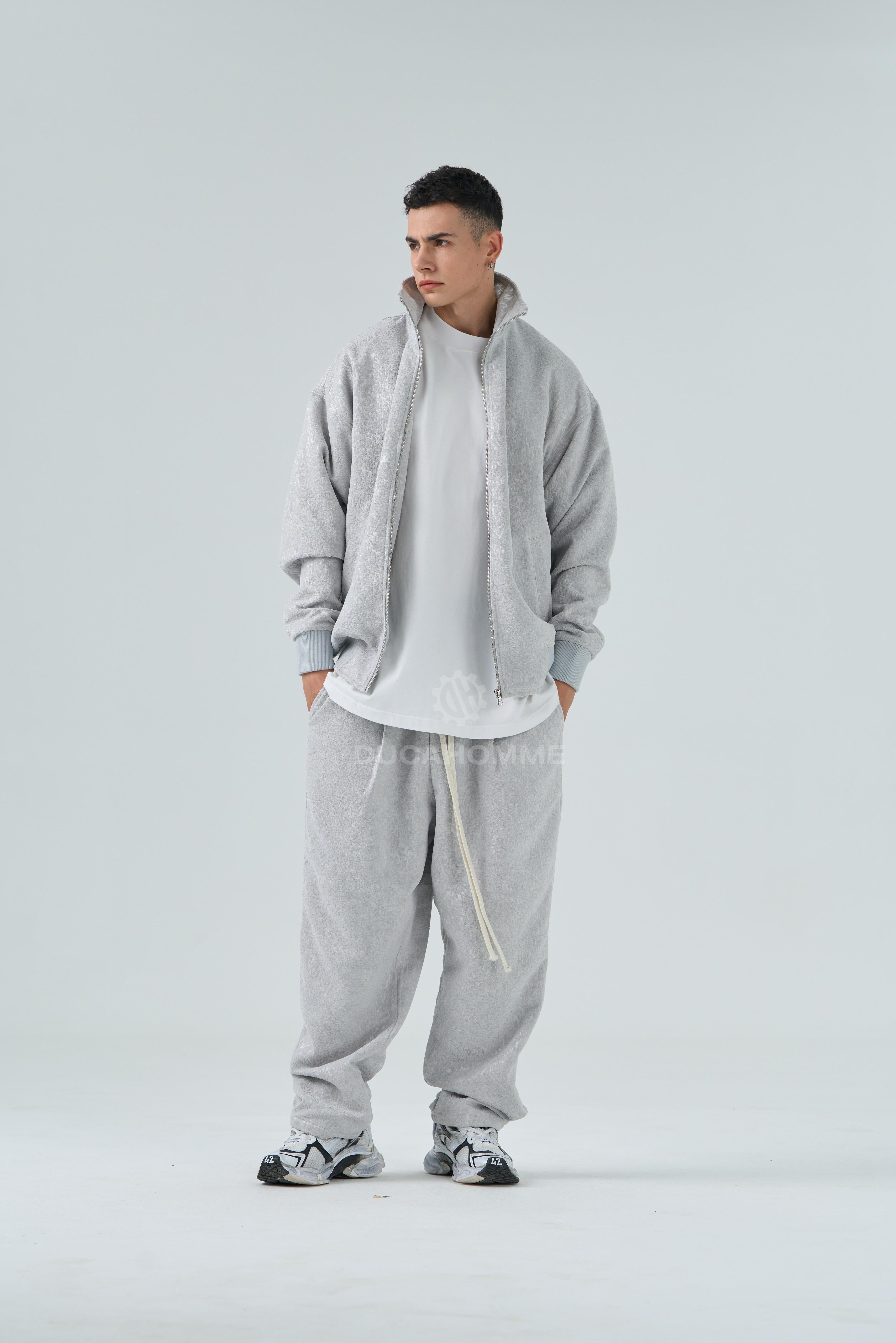Completo Sartoriale Collo Alto Effetto Ciniglia