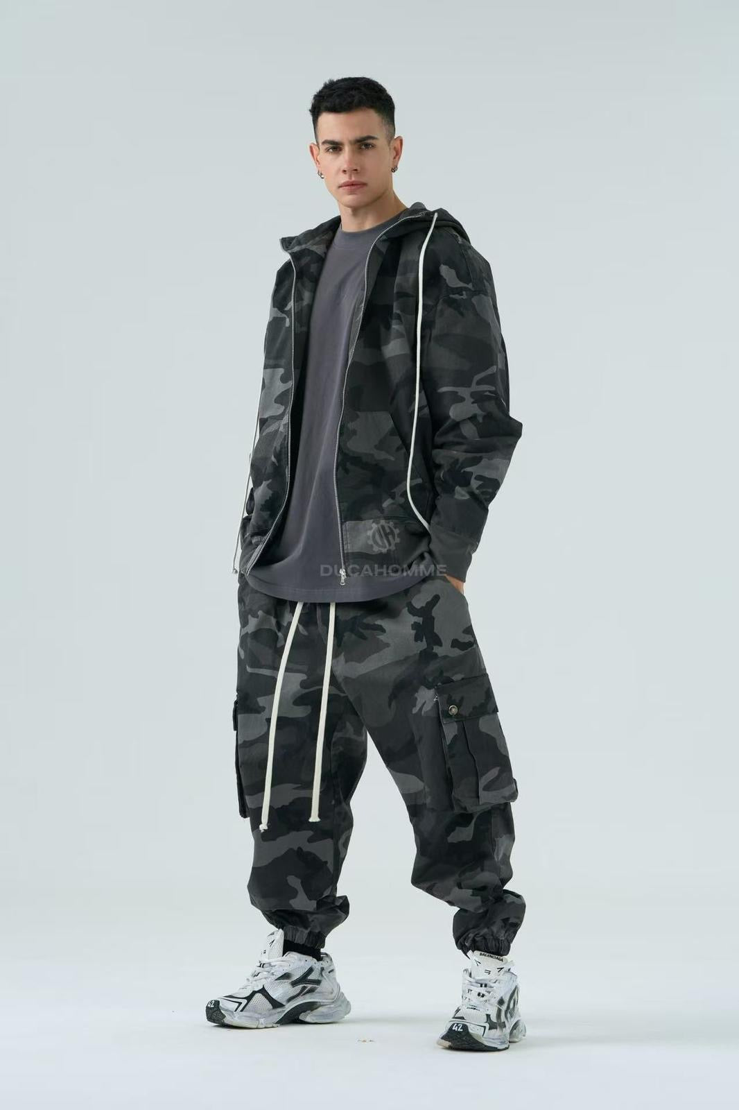 Completo Camuflage Sartoriale Limited Edition Grigio Scuro