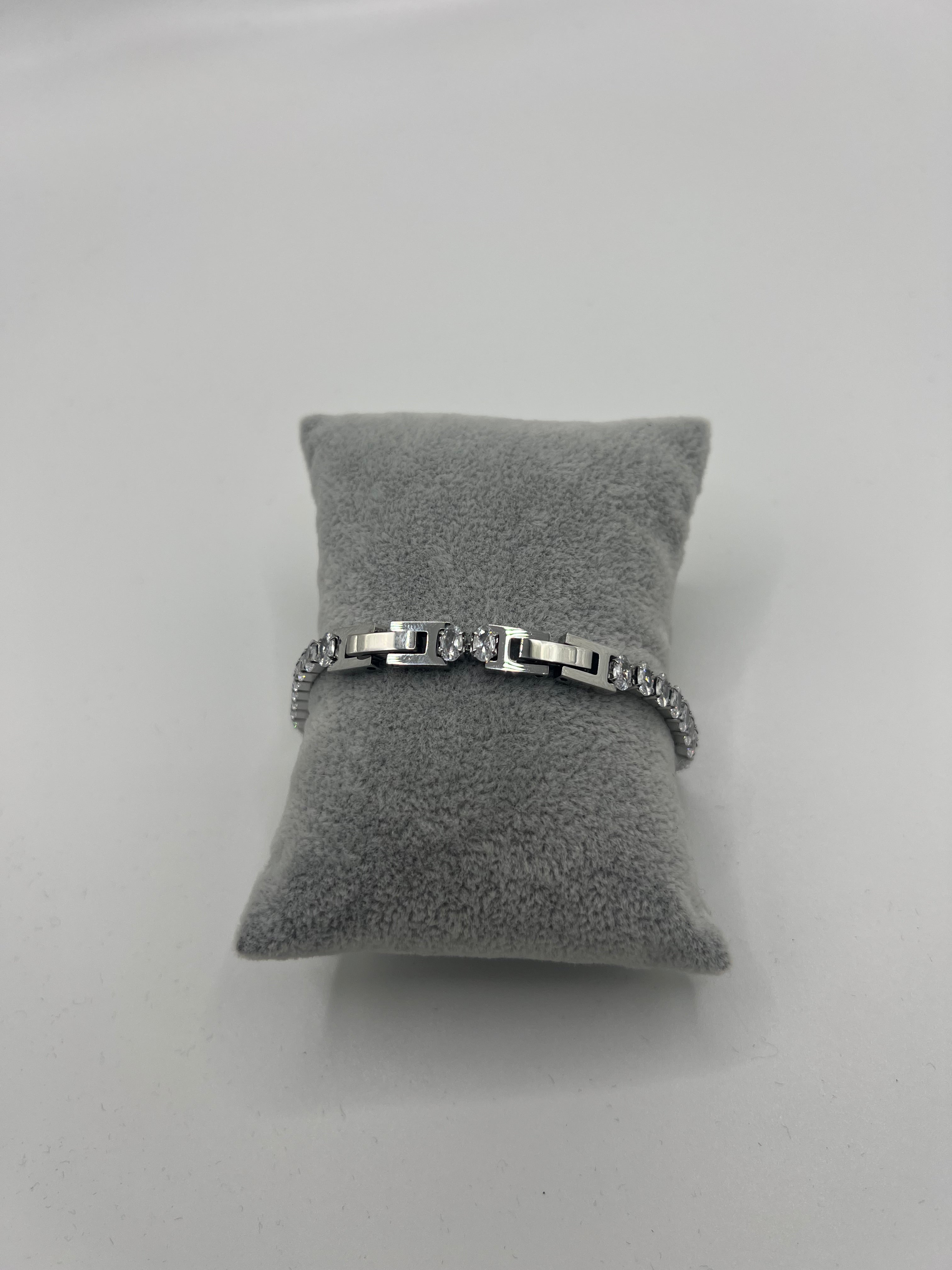 BRACCIALE TENNIS DIAMANTI OVALE