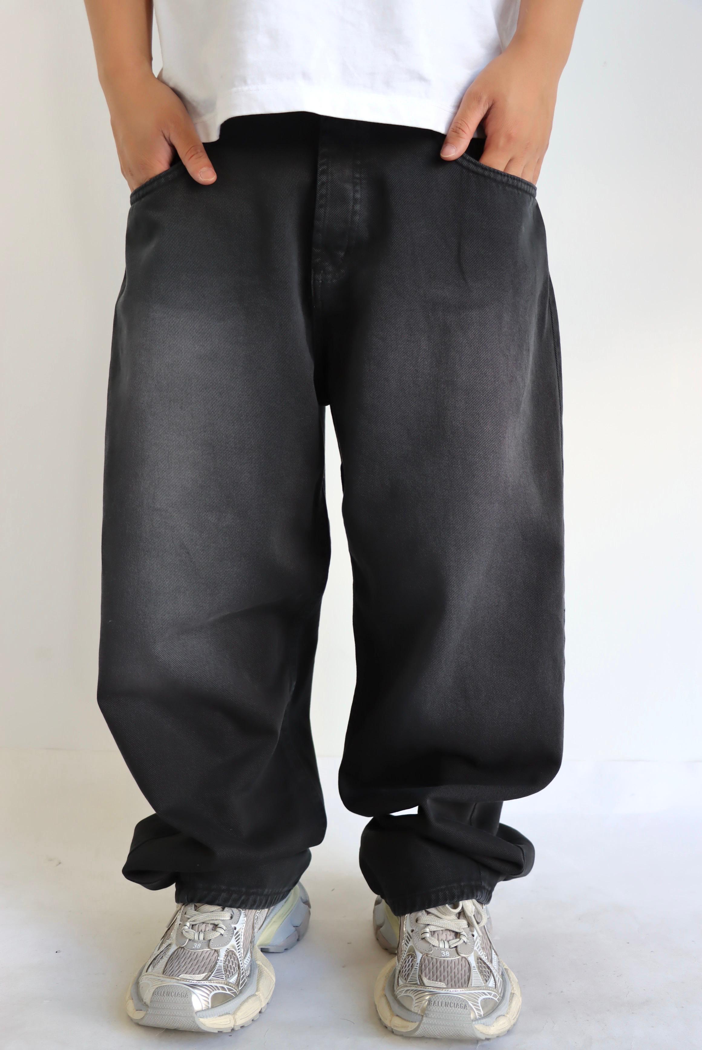 JEANS NERO SUPER BAGGY