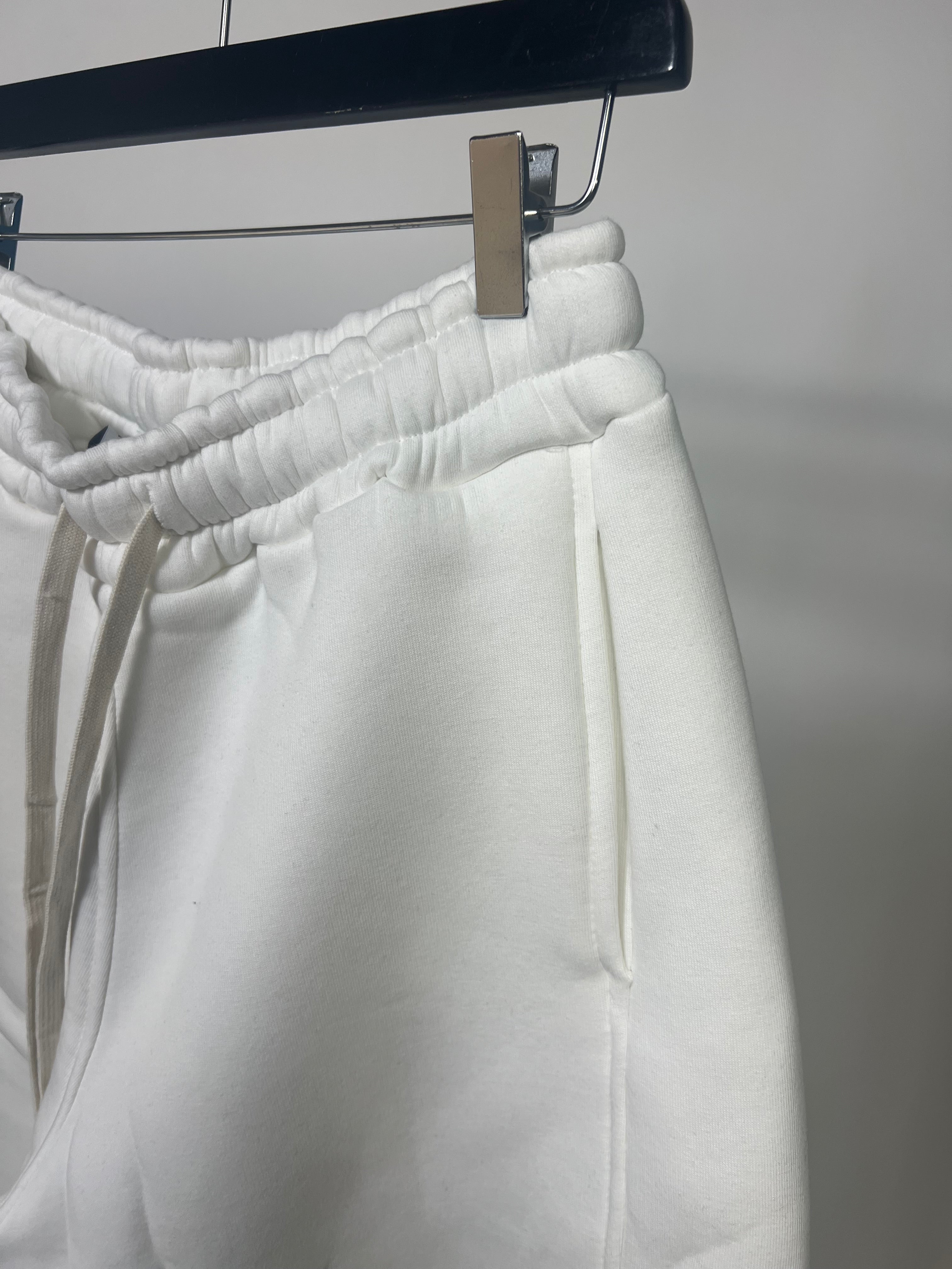 Pantalone Felpato fondo ampio bianco